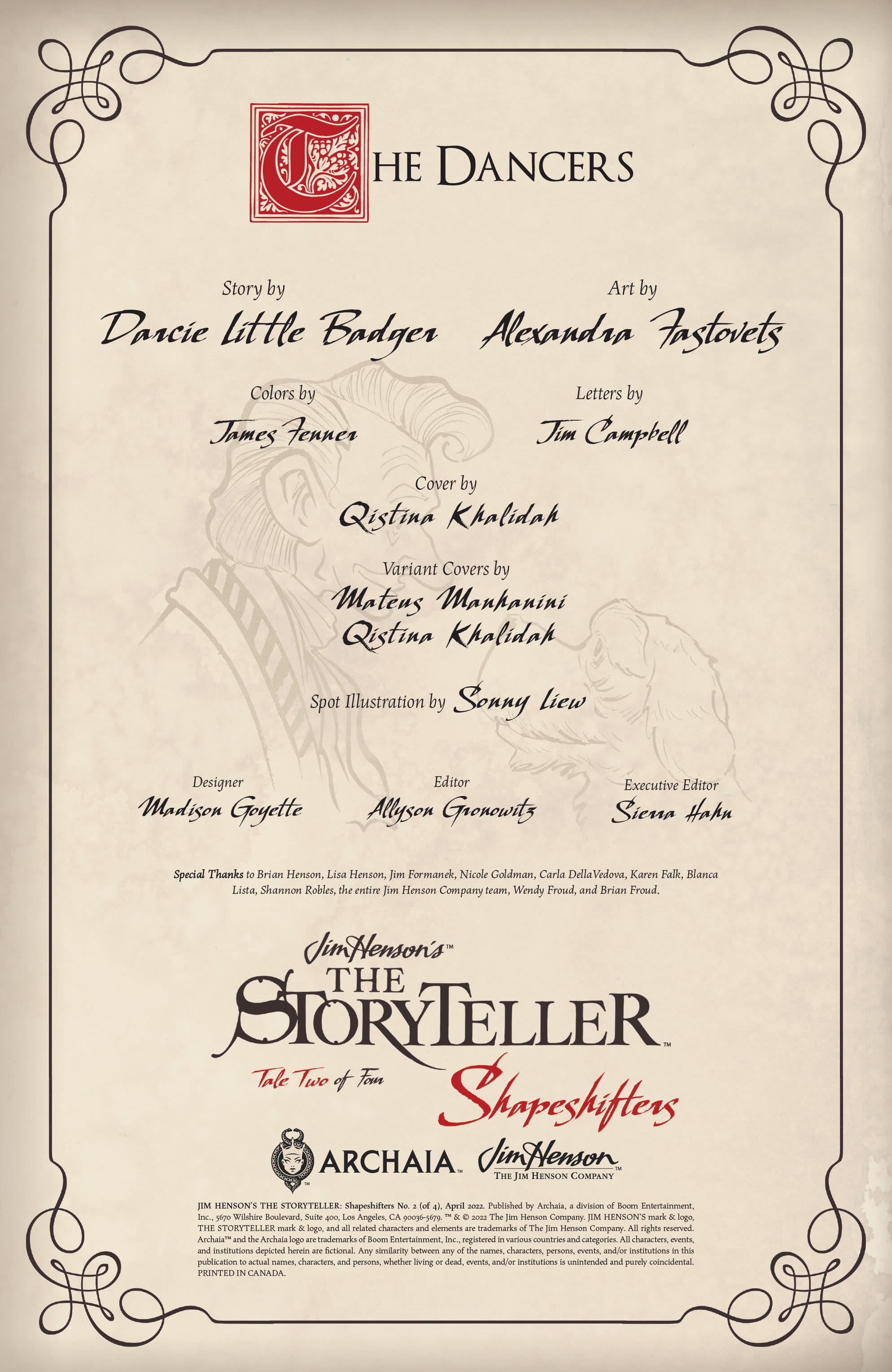 Jim Henson's The Storyteller: Shapeshifters (2022-): Chapter 2 - Page 2