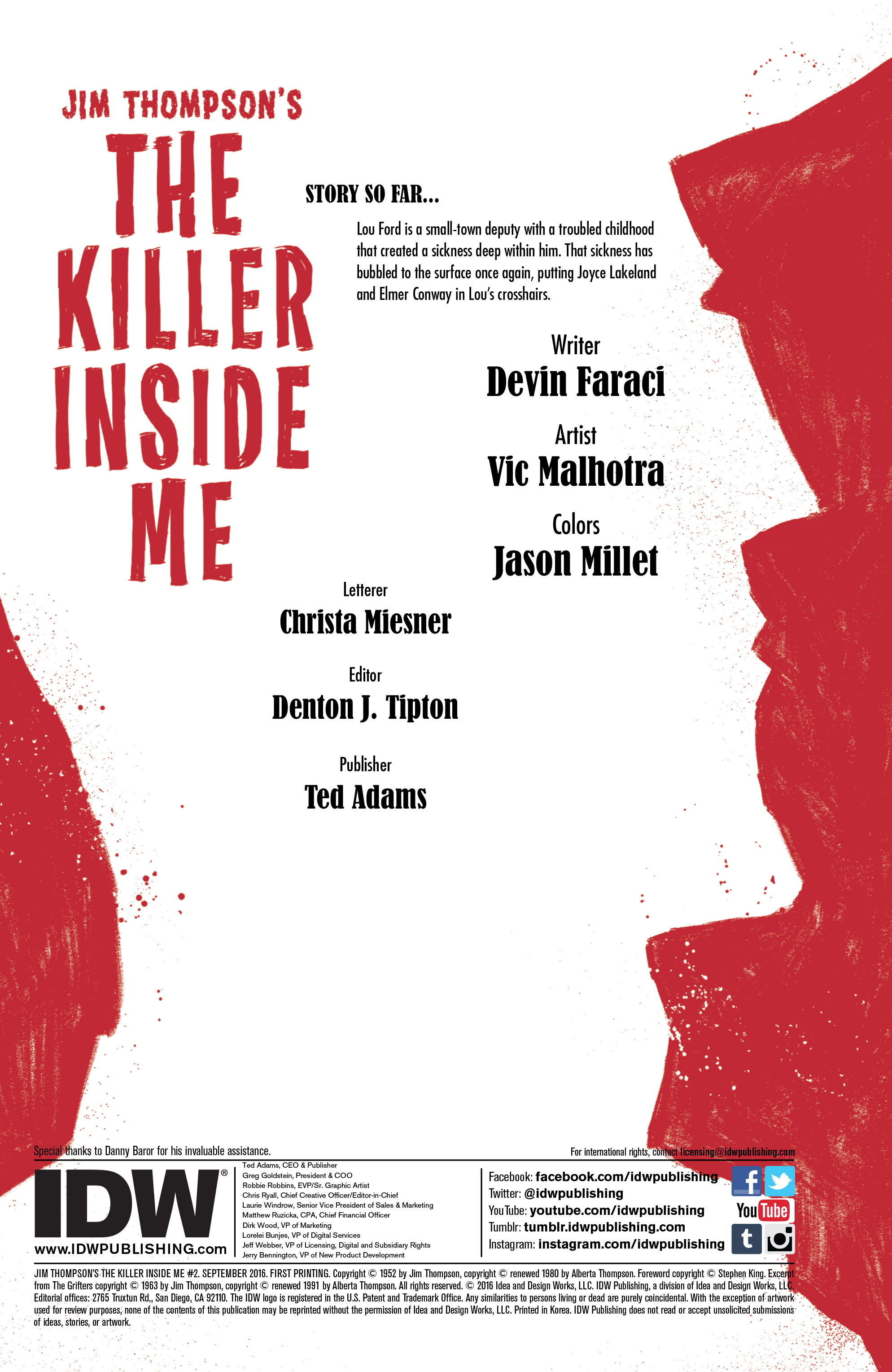 Jim Thompson's The Killer Inside Me (2016): Chapter 2 - Page 2