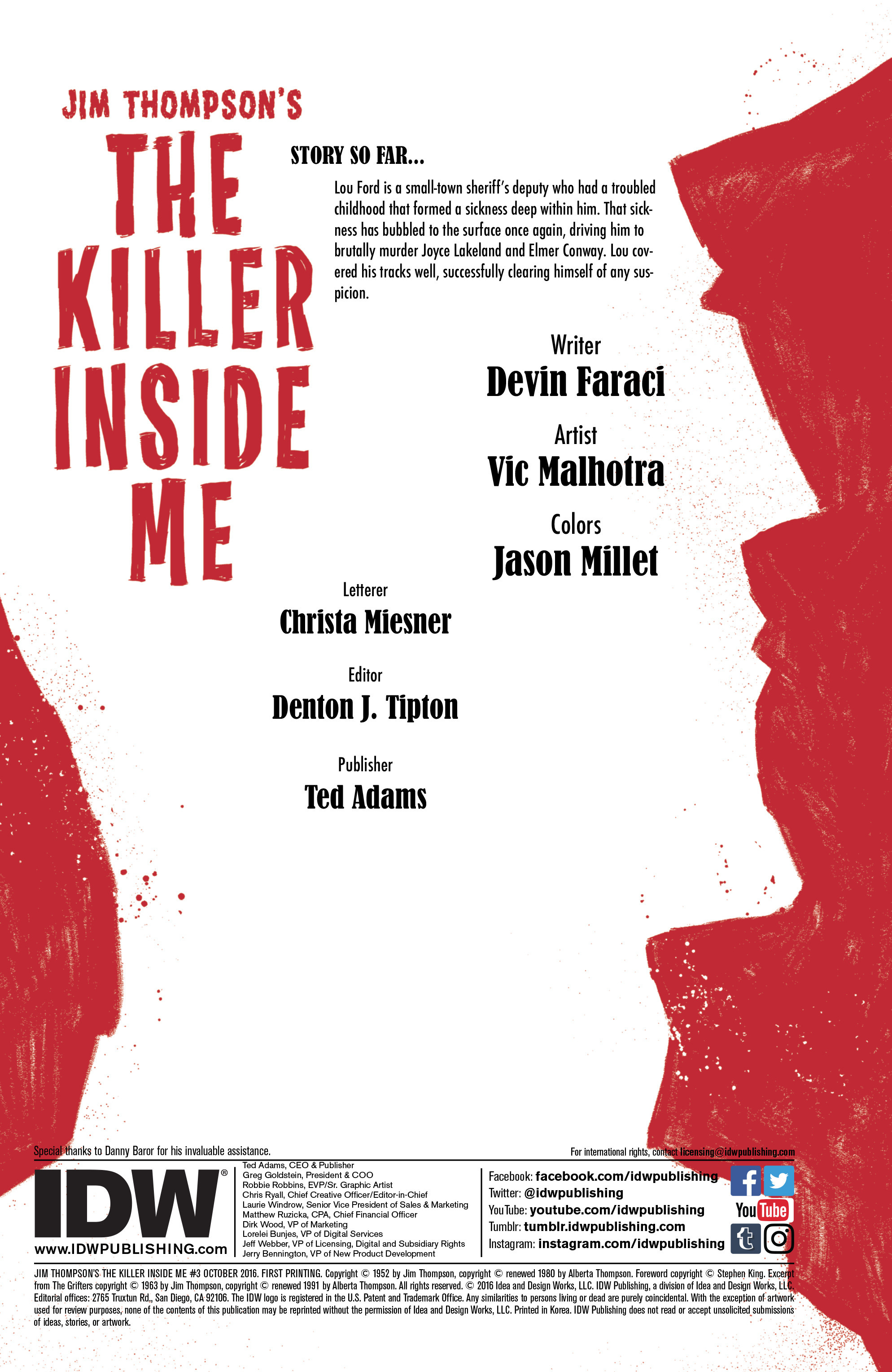 Jim Thompson's The Killer Inside Me (2016): Chapter 3 - Page 2