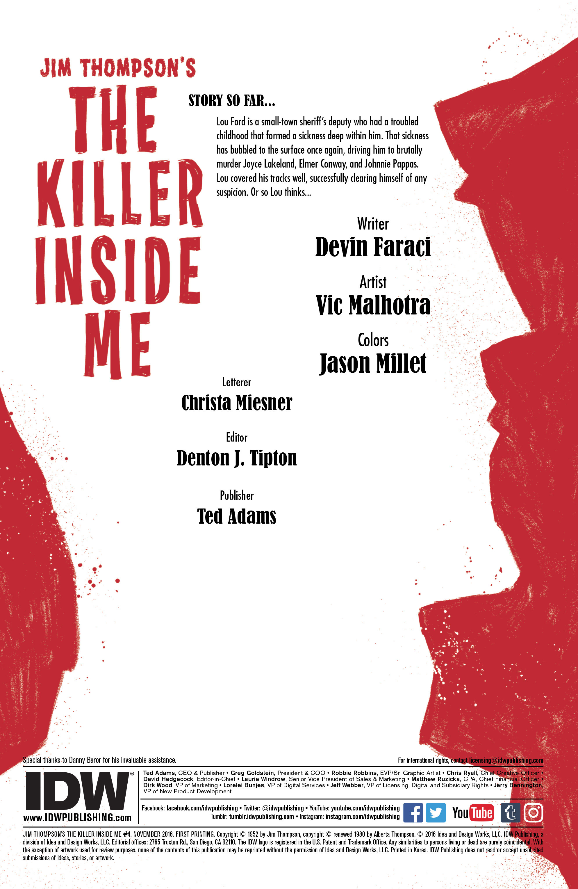 Jim Thompson's The Killer Inside Me (2016): Chapter 4 - Page 2