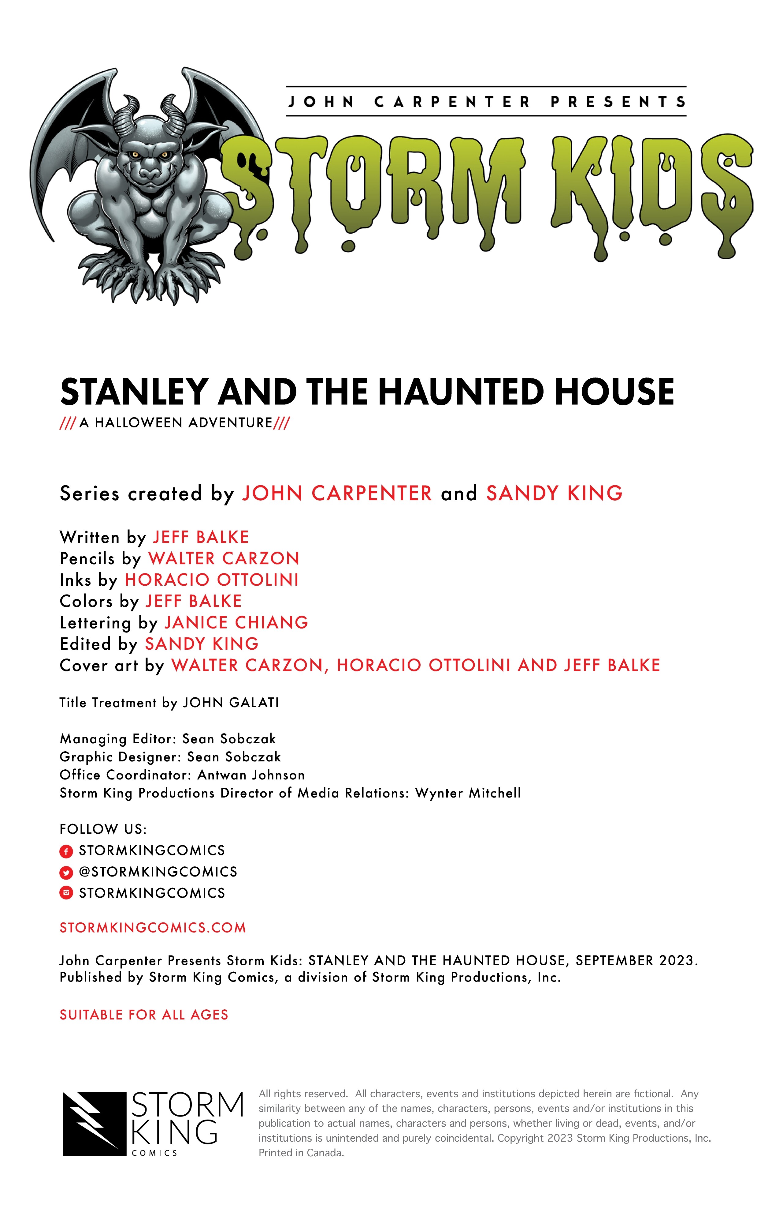 John Carpenter Presents Storm Kids: Stanley and the Haunted House (2023) issue 1 - Page 2