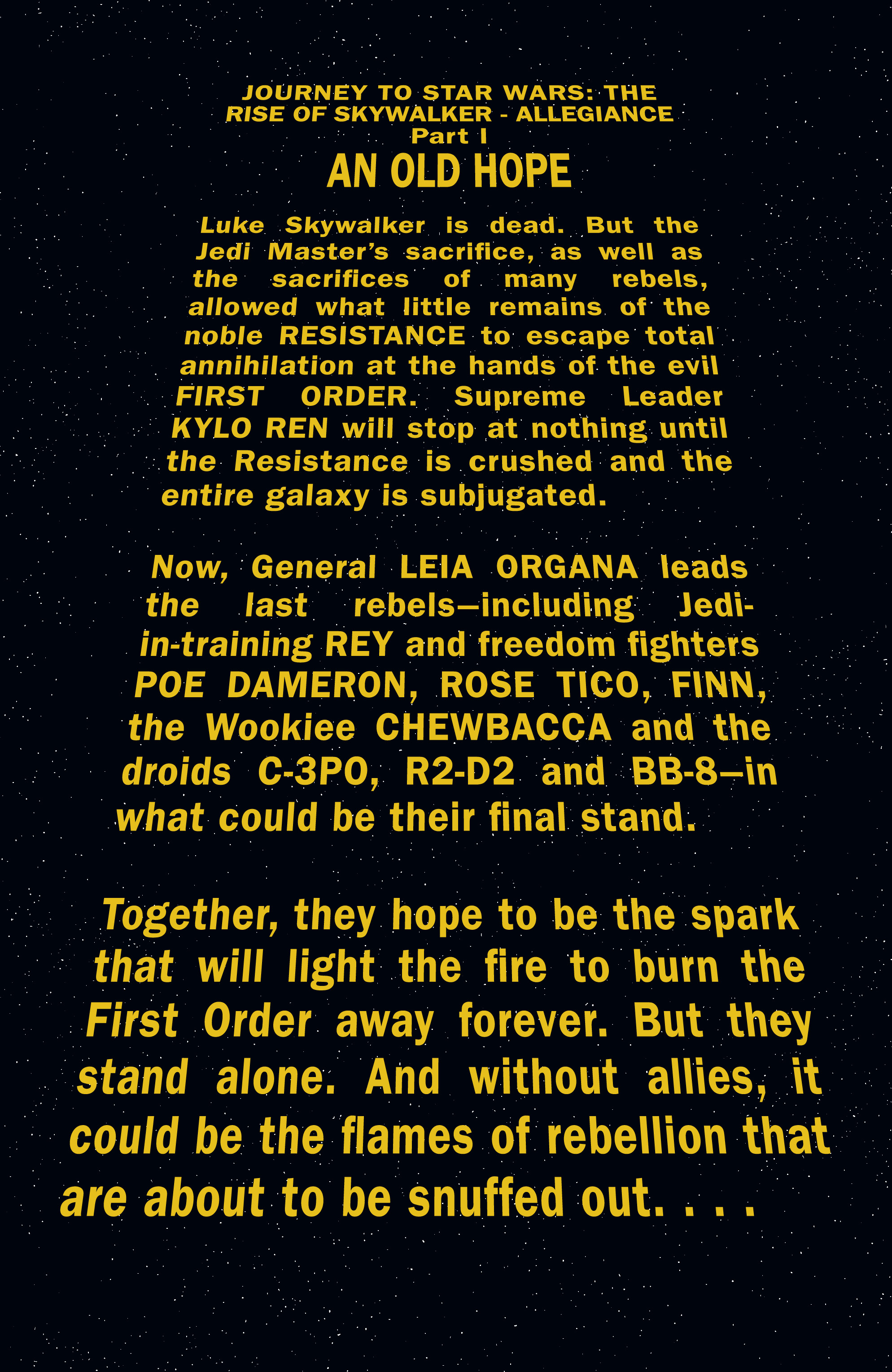 Journey To Star Wars: The Rise Of Skywalker - Allegiance (2019): Chapter 1 - Page 4