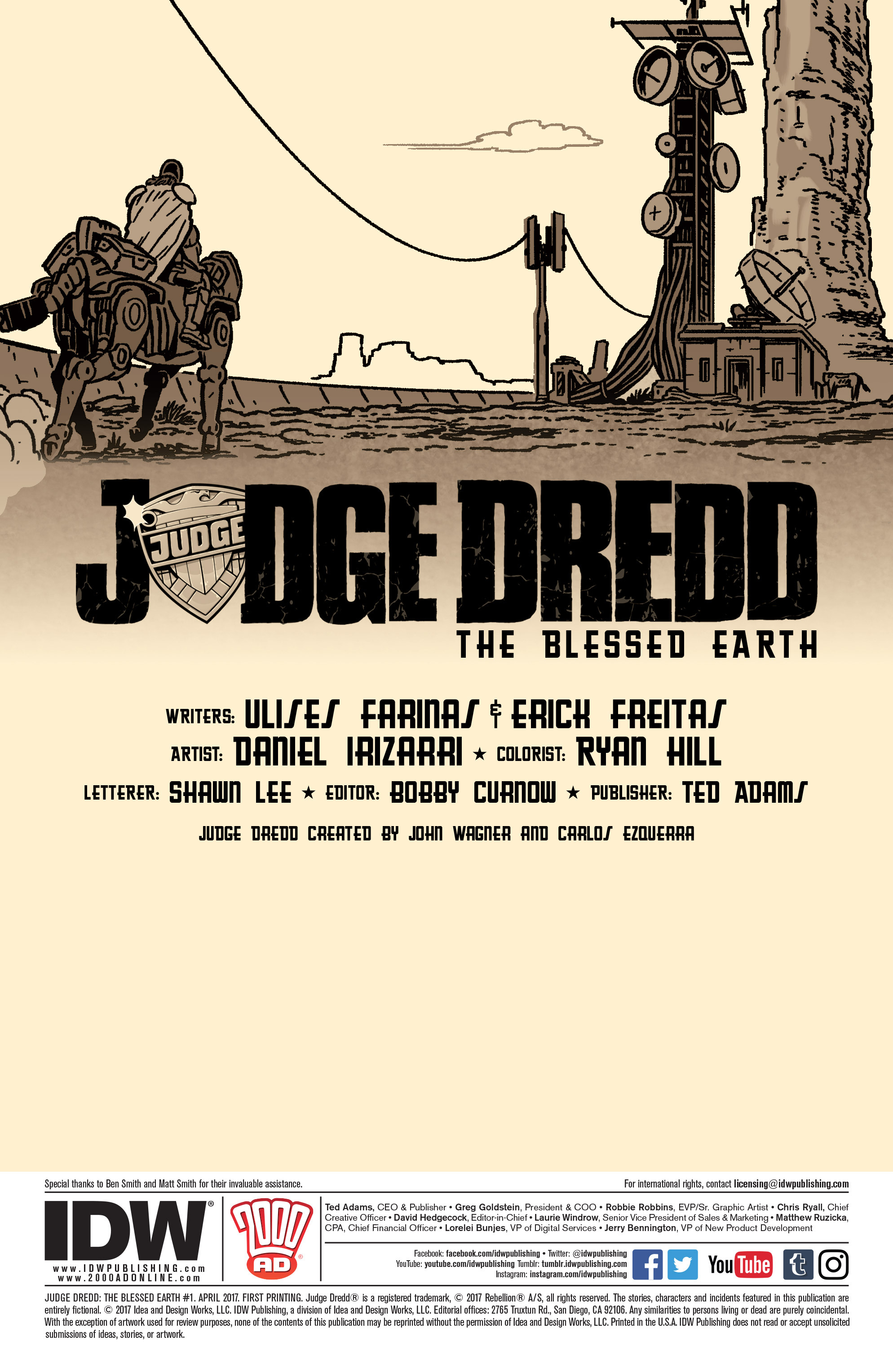 Judge Dredd: The Blessed Earth (2017): Chapter 1 - Page 2