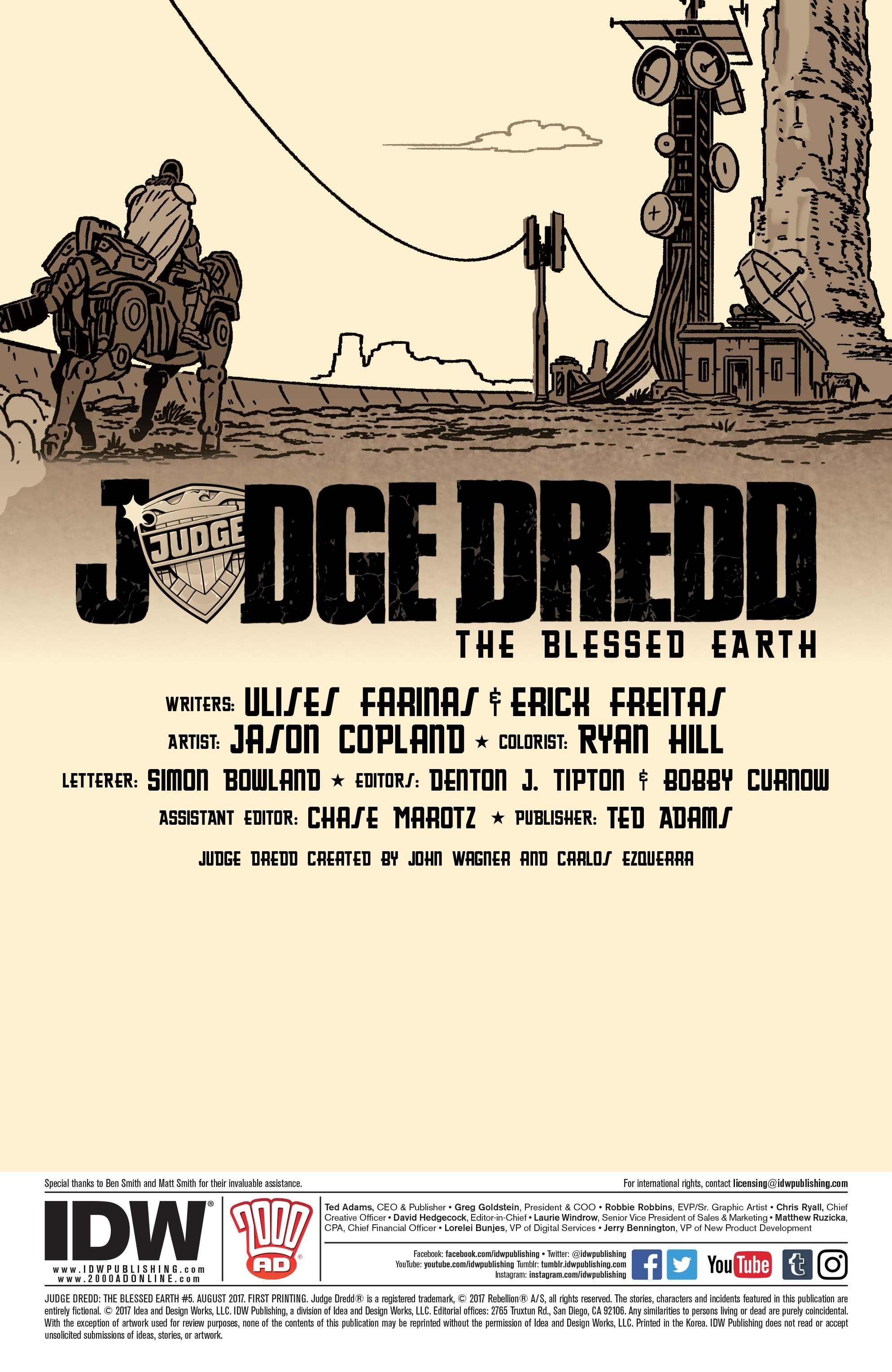 Judge Dredd: The Blessed Earth (2017) issue 5 - Page 2