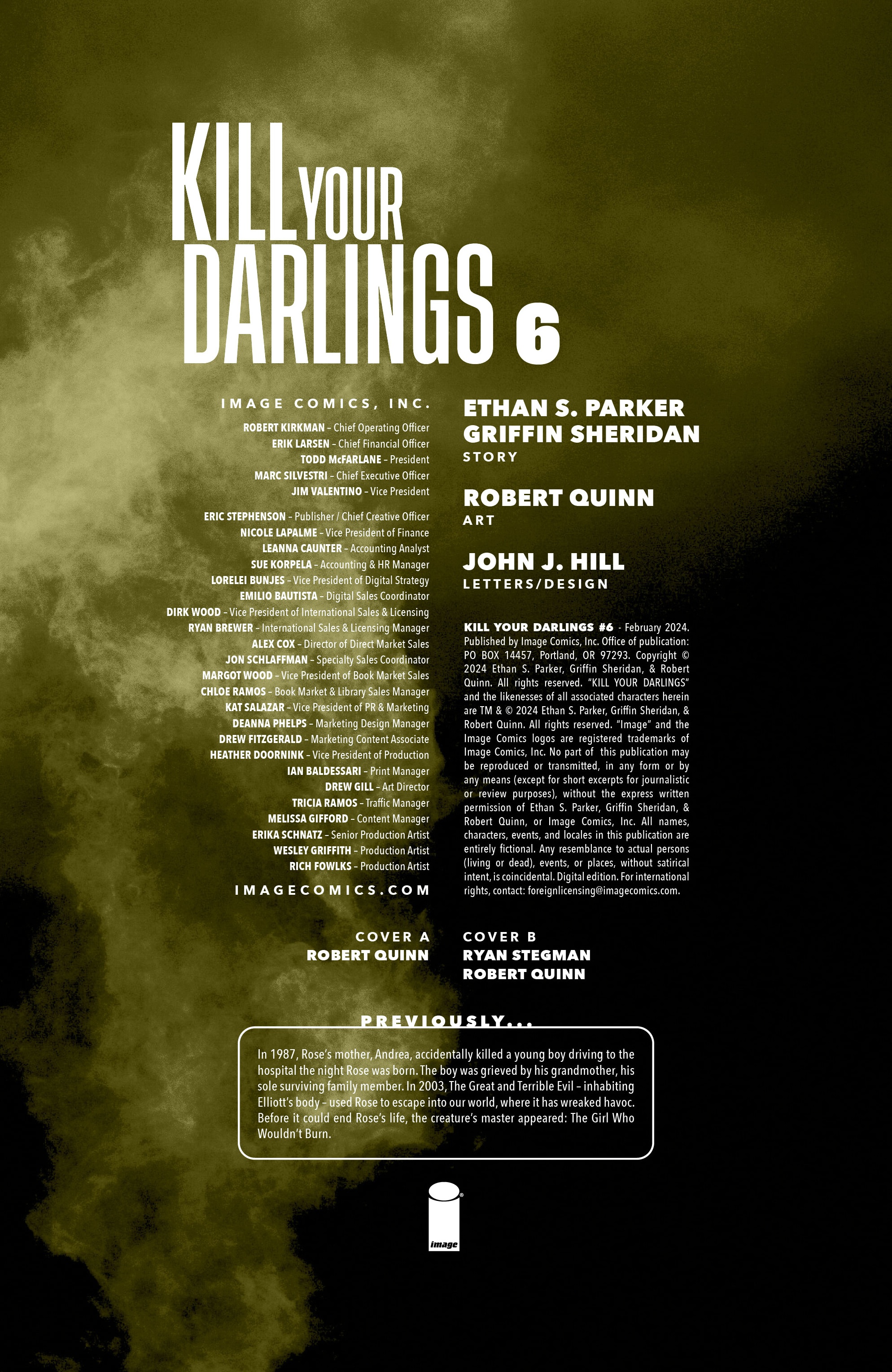 Kill Your Darlings (2023-) issue 6 - Page 2