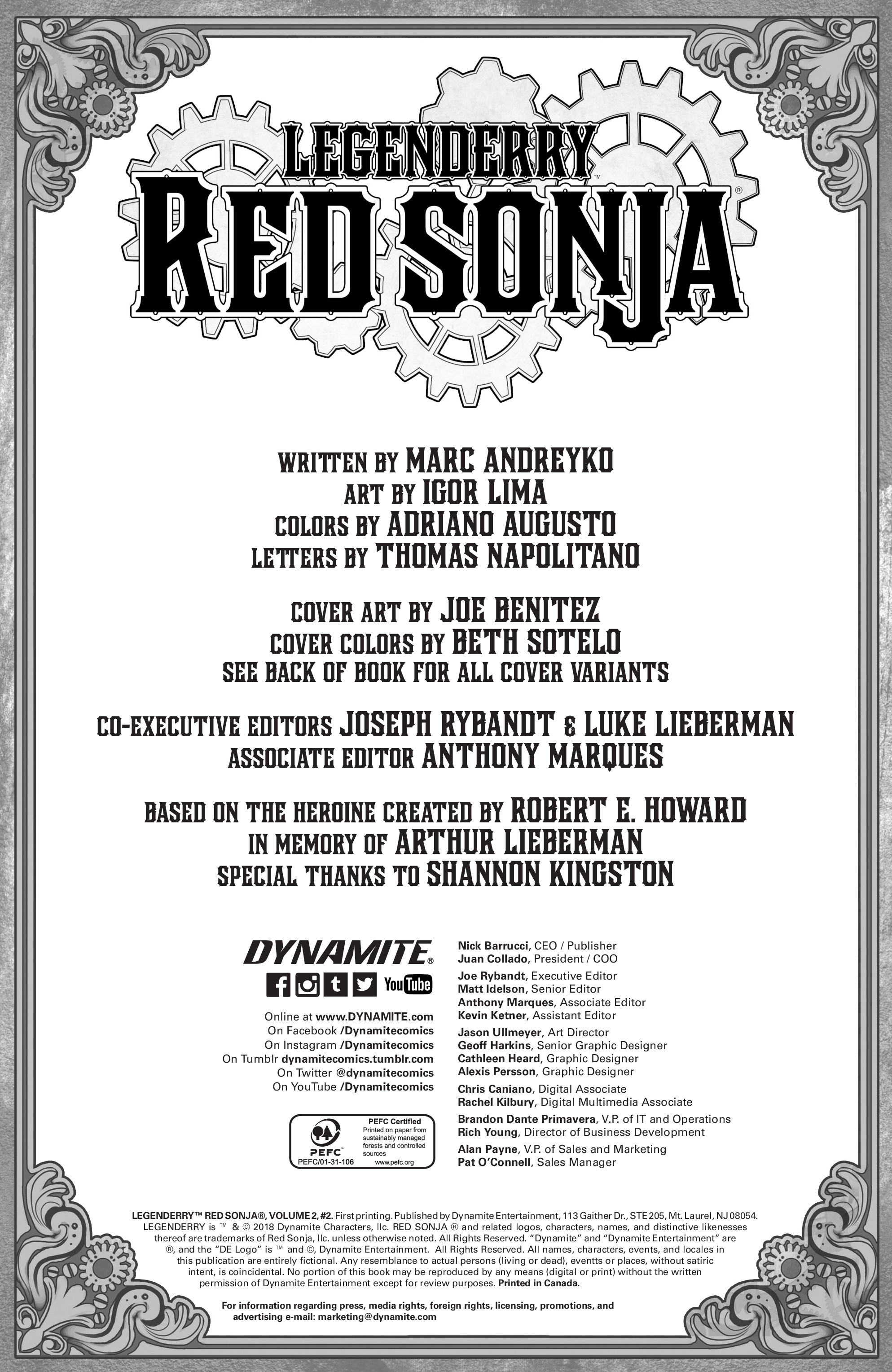 Legenderry: Red Sonja (2018): Chapter 2 - Page 2