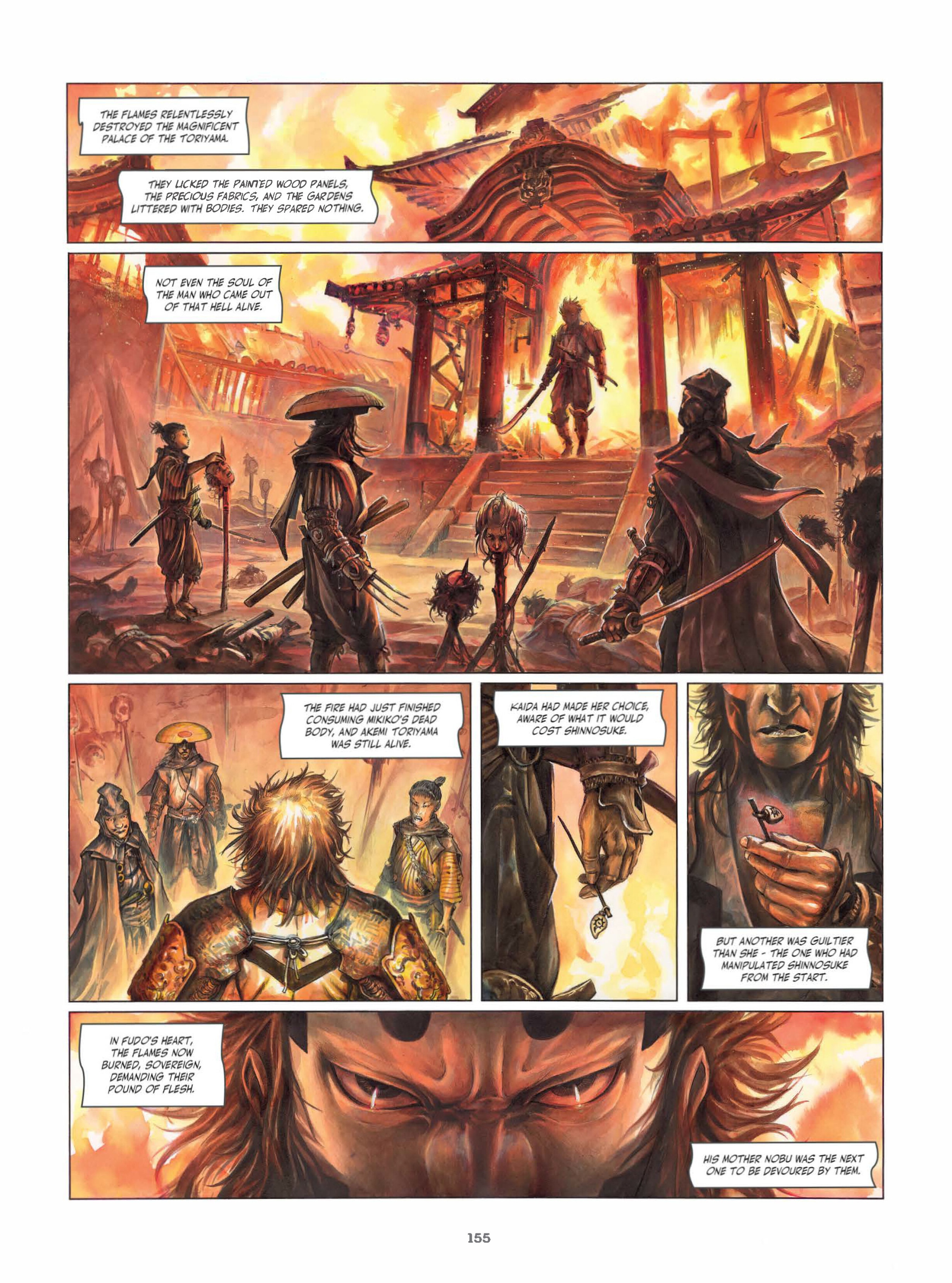 Legends of the Pierced Veil: The Mask of Fudo (2023) issue HC - Page 155