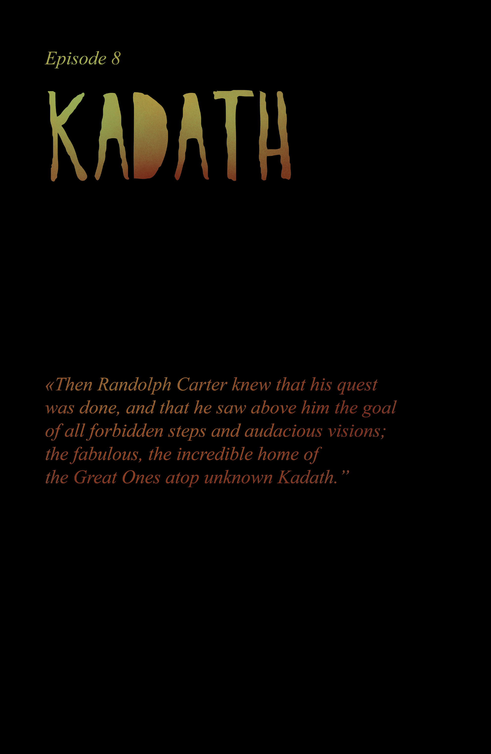 Lovecraft Unknown Kadath (2022-): Chapter 8 - Page 4