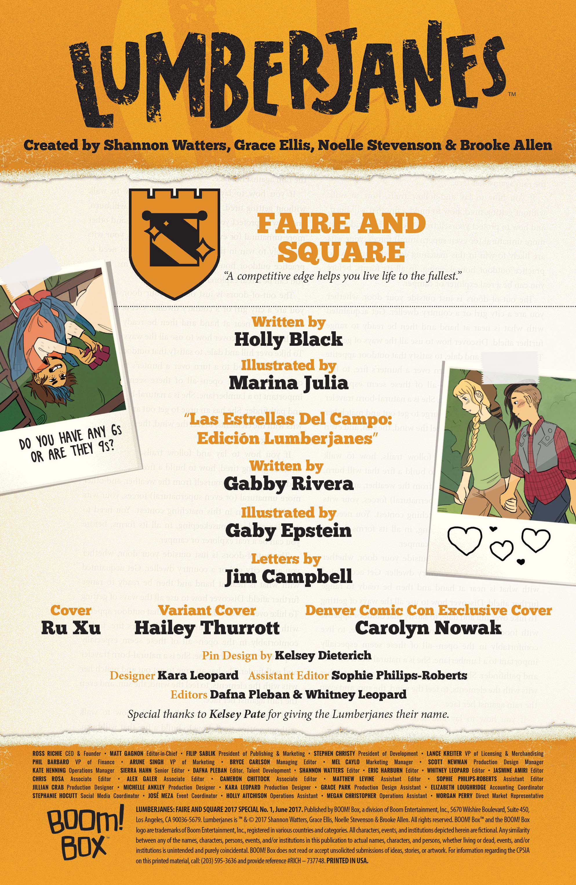 Lumberjanes 2017 Special: Faire and Square: Chapter 1 - Page 2