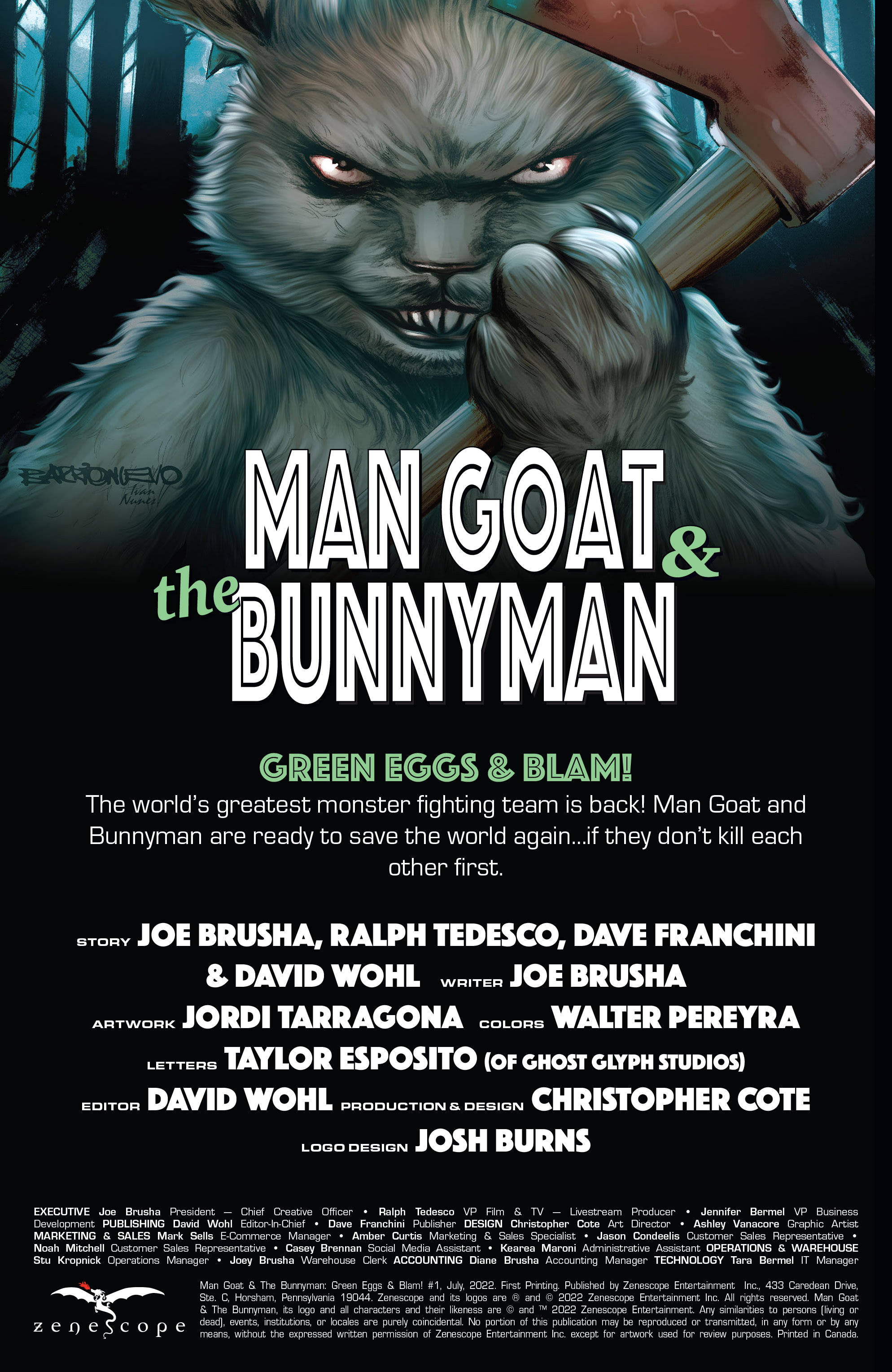 Man Goat and the Bunnyman: Green Eggs & Blam! (2022) Chapter 1