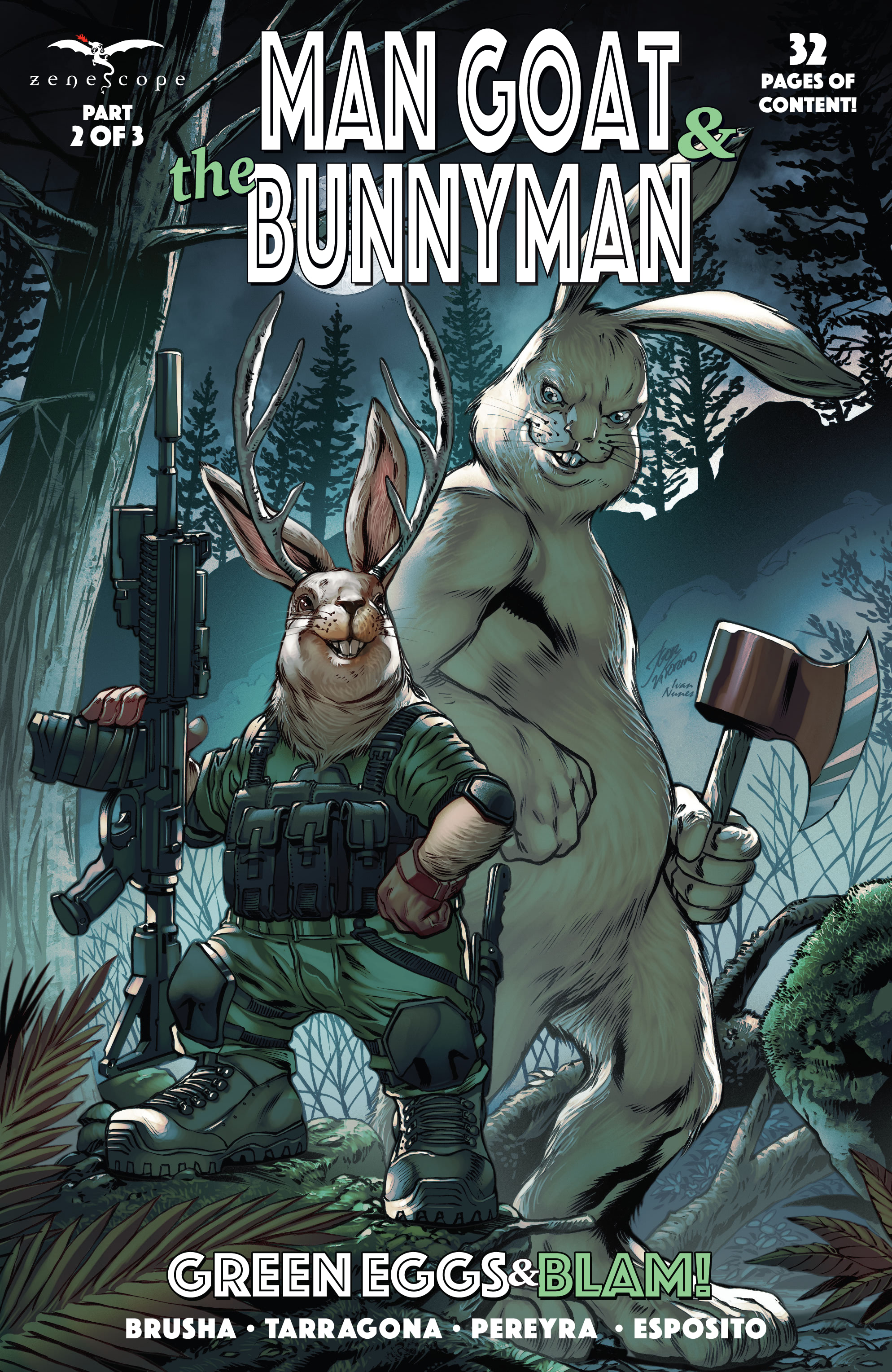 Man Goat and the Bunnyman: Green Eggs & Blam! (2022): Chapter 2 - Page 1