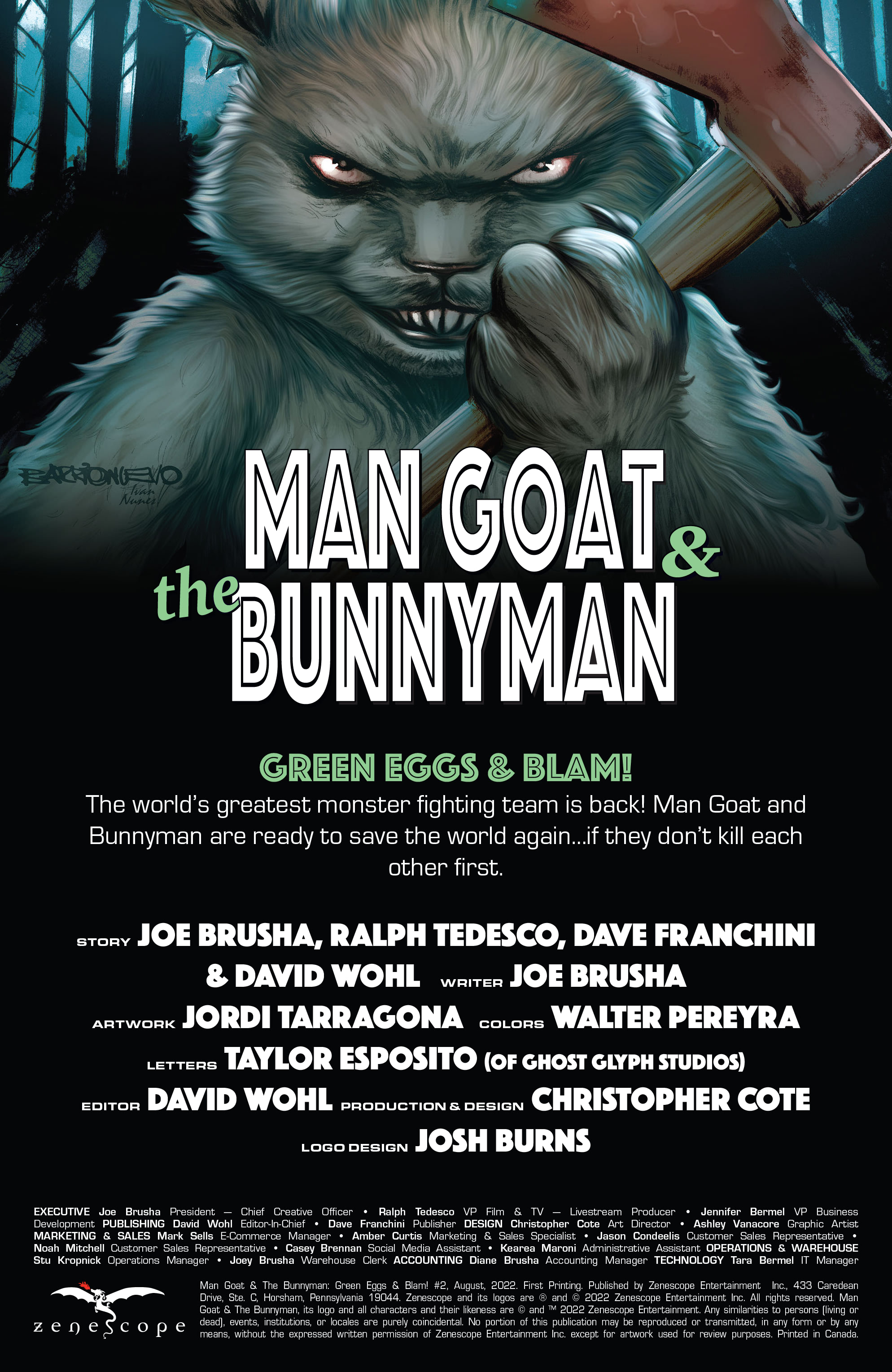 Man Goat and the Bunnyman: Green Eggs & Blam! (2022): Chapter 2 - Page 2