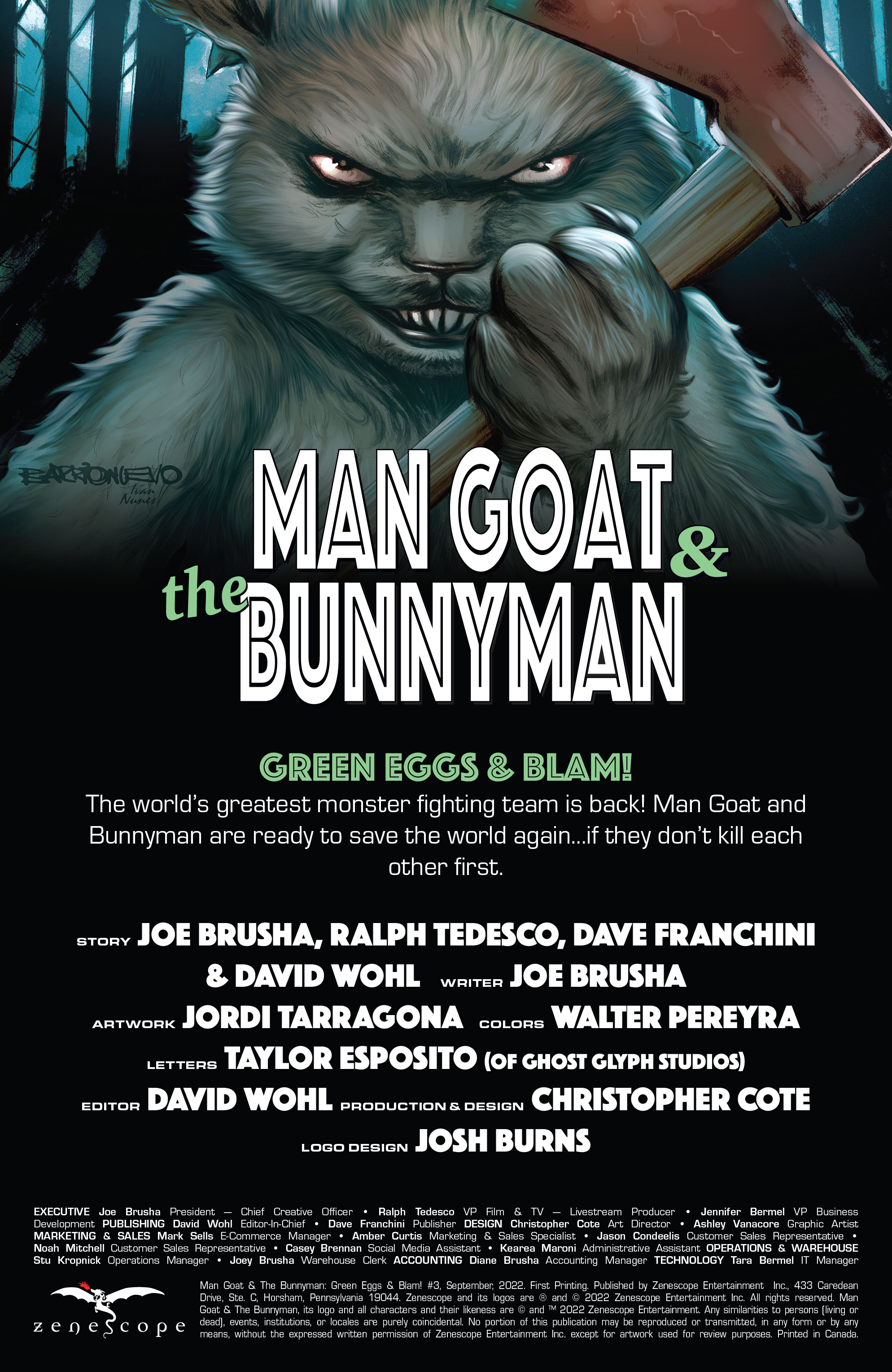 Man Goat and the Bunnyman: Green Eggs & Blam! (2022): Chapter 3 - Page 2