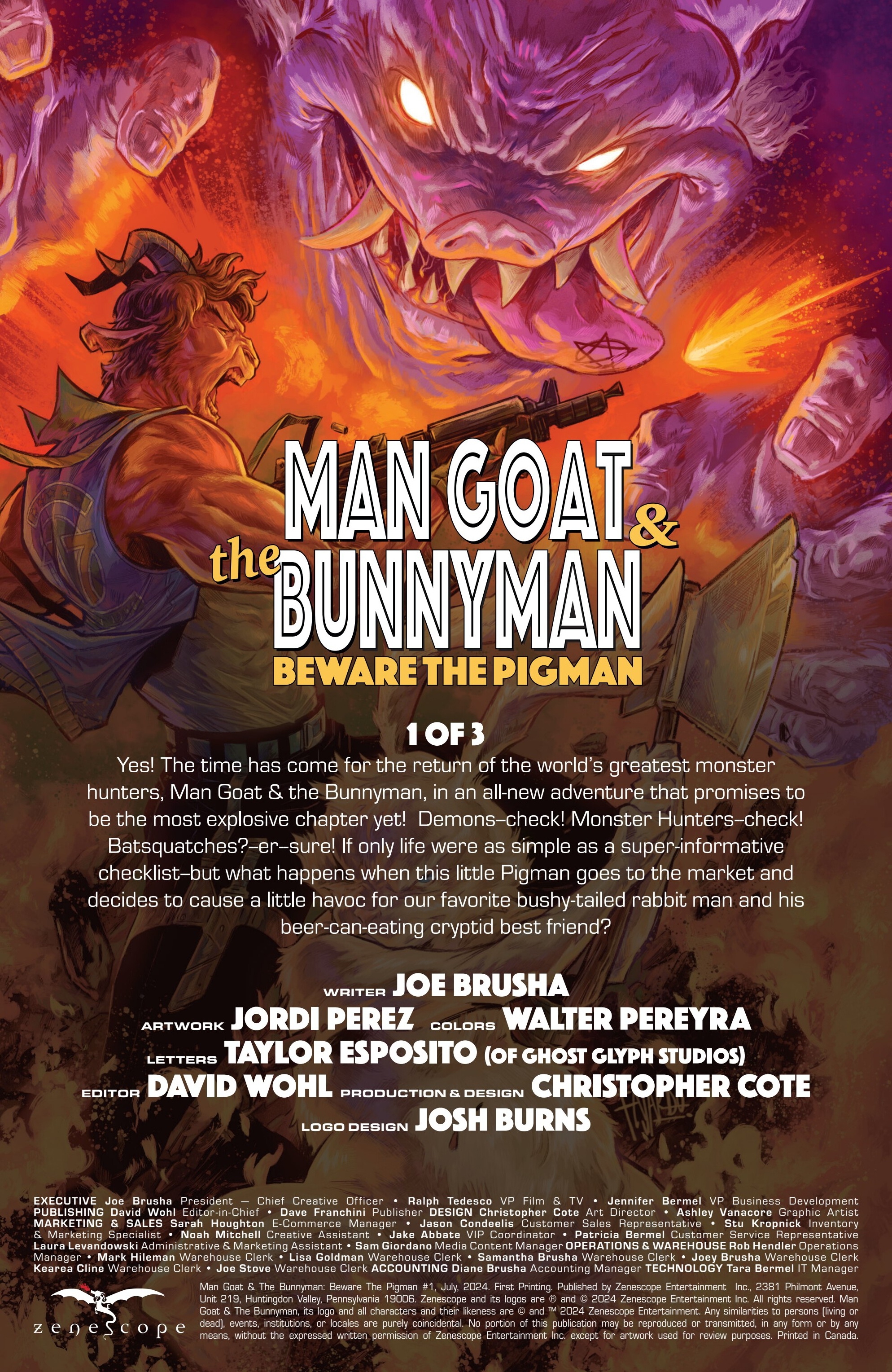 Man Goat & The Bunnyman: Beware of The Pigman (2024-) issue 1 - Page 2