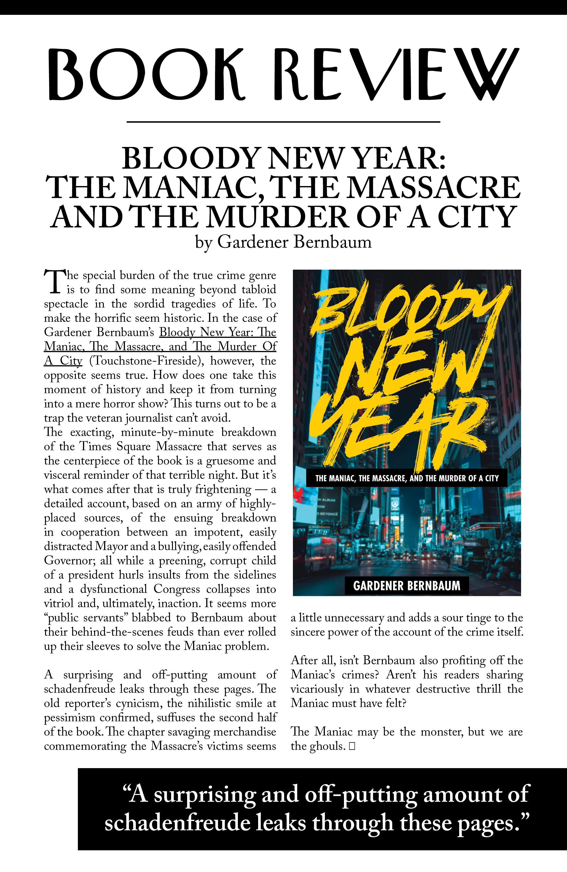 Maniac of New York by Elliott Kalan Maniac of New York by Elliott Kalan