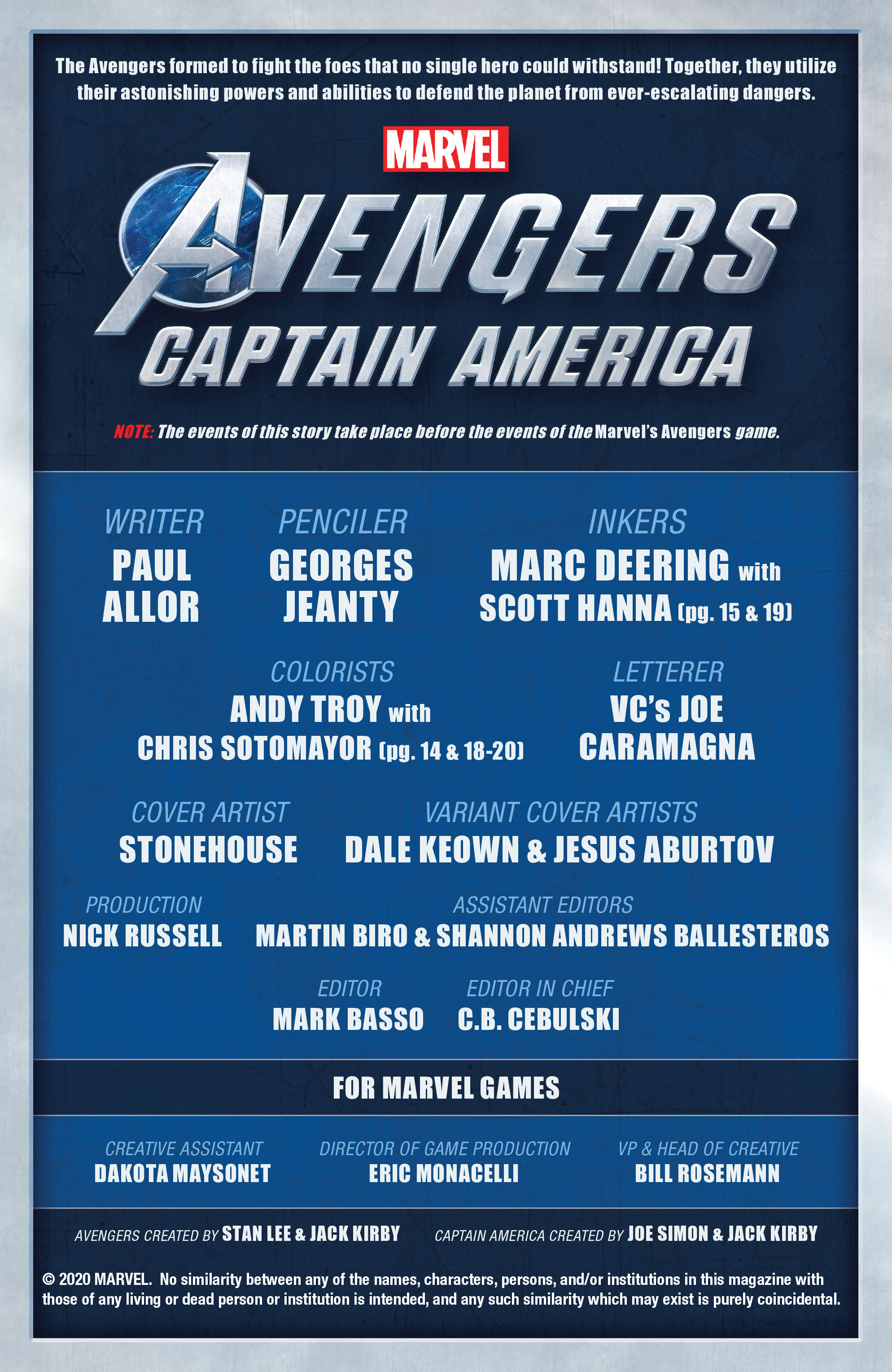 Marvel’s Avengers: Captain America (2020): Chapter 1 - Page 2