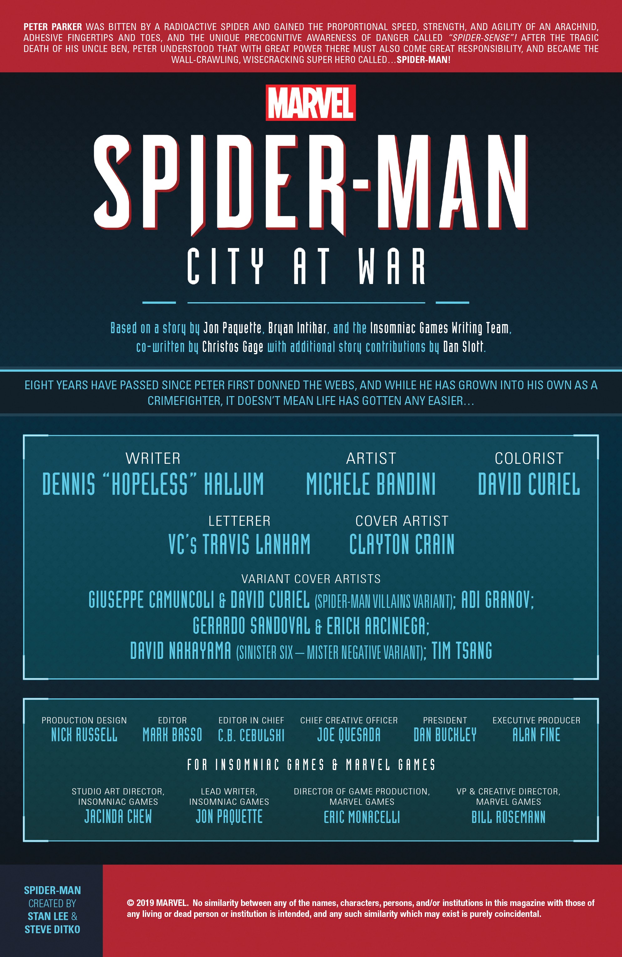 Marvel's Spider-Man: City At War (2019): Chapter 1 - Page 2