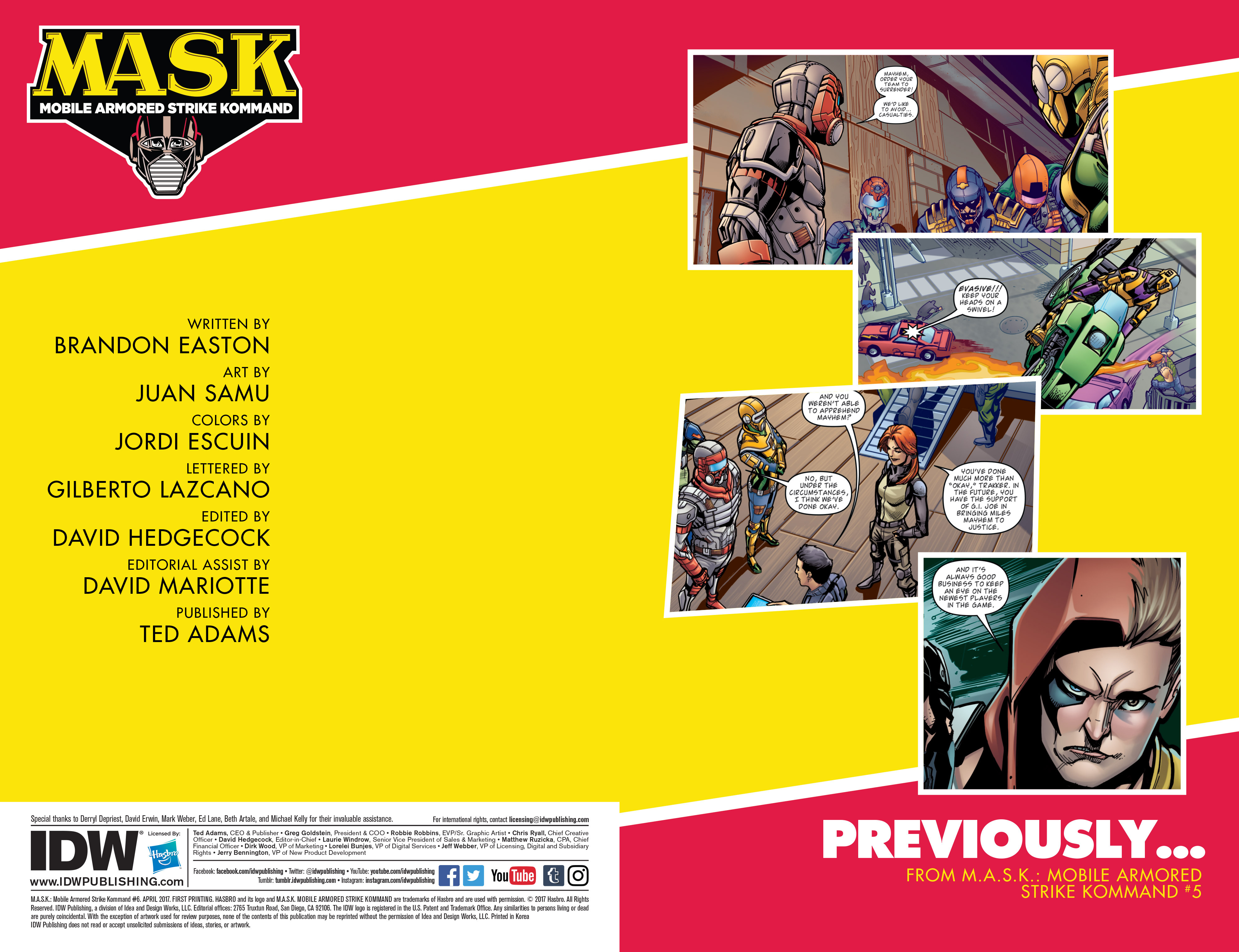 M.A.S.K.: Mobile Armored Strike Kommand issue 6 - Page 2