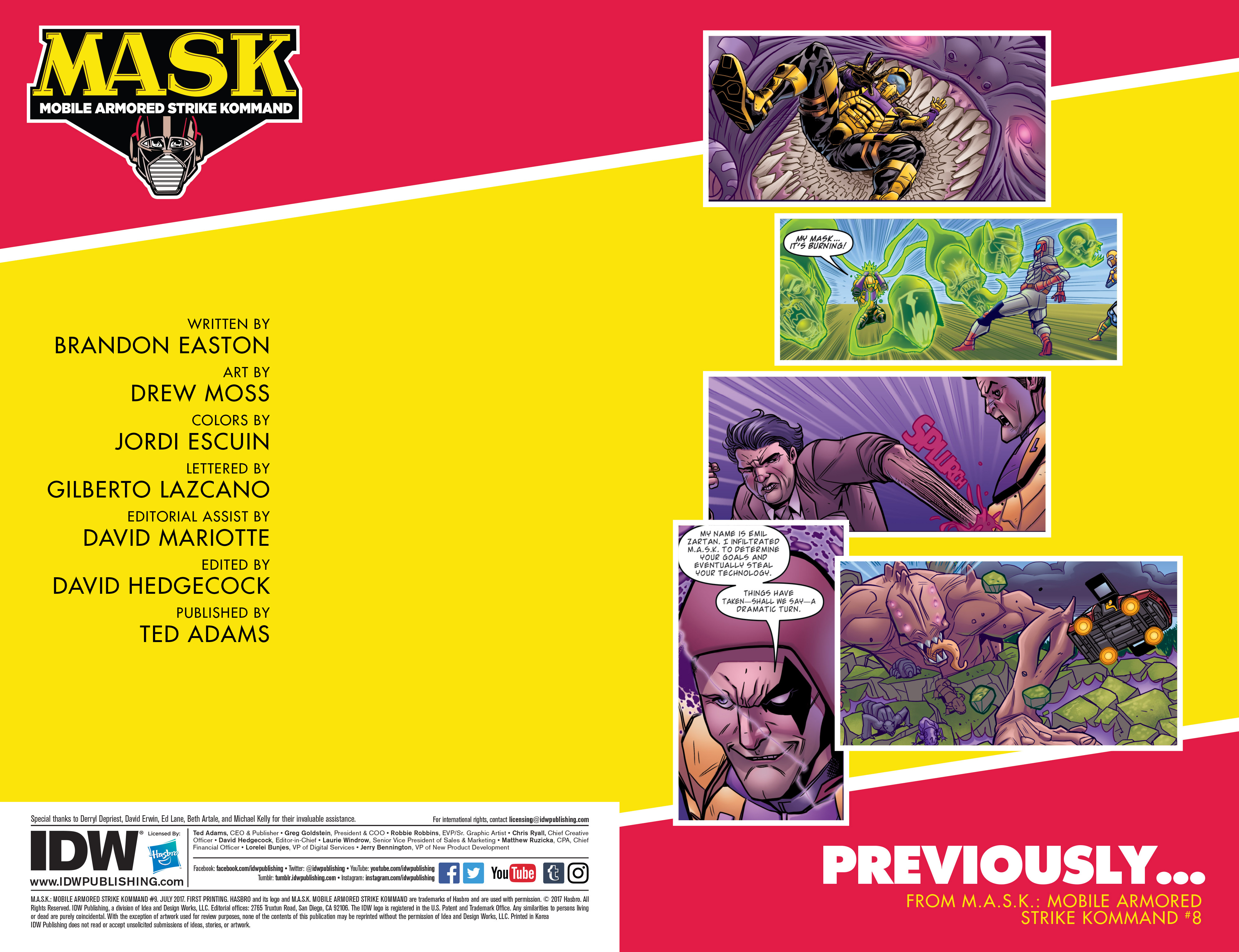 M.A.S.K.: Mobile Armored Strike Kommand issue 9 - Page 2