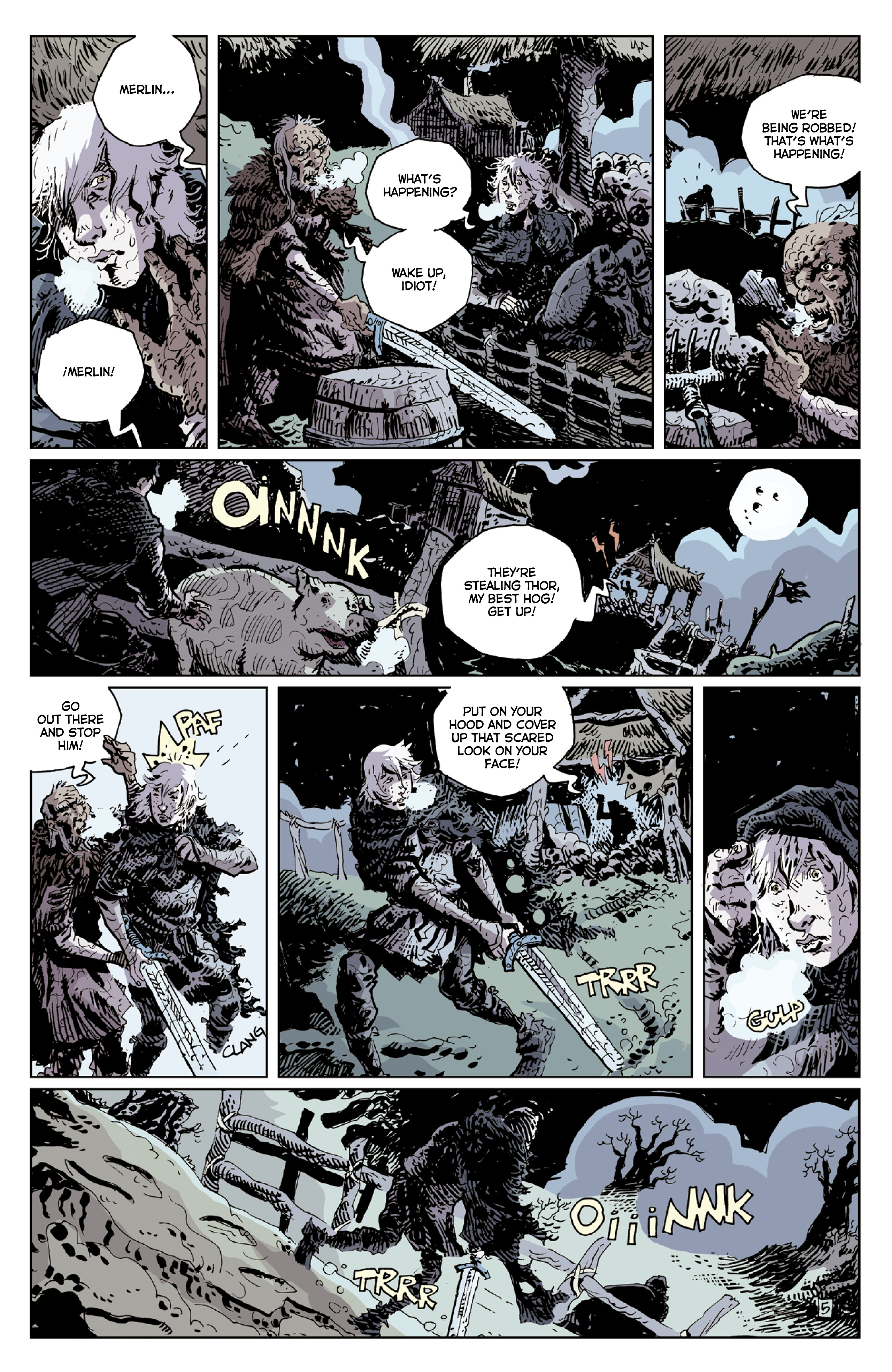 Merlin and Hector: The Swineherd and the Thief (2022) issue TP - Page 9