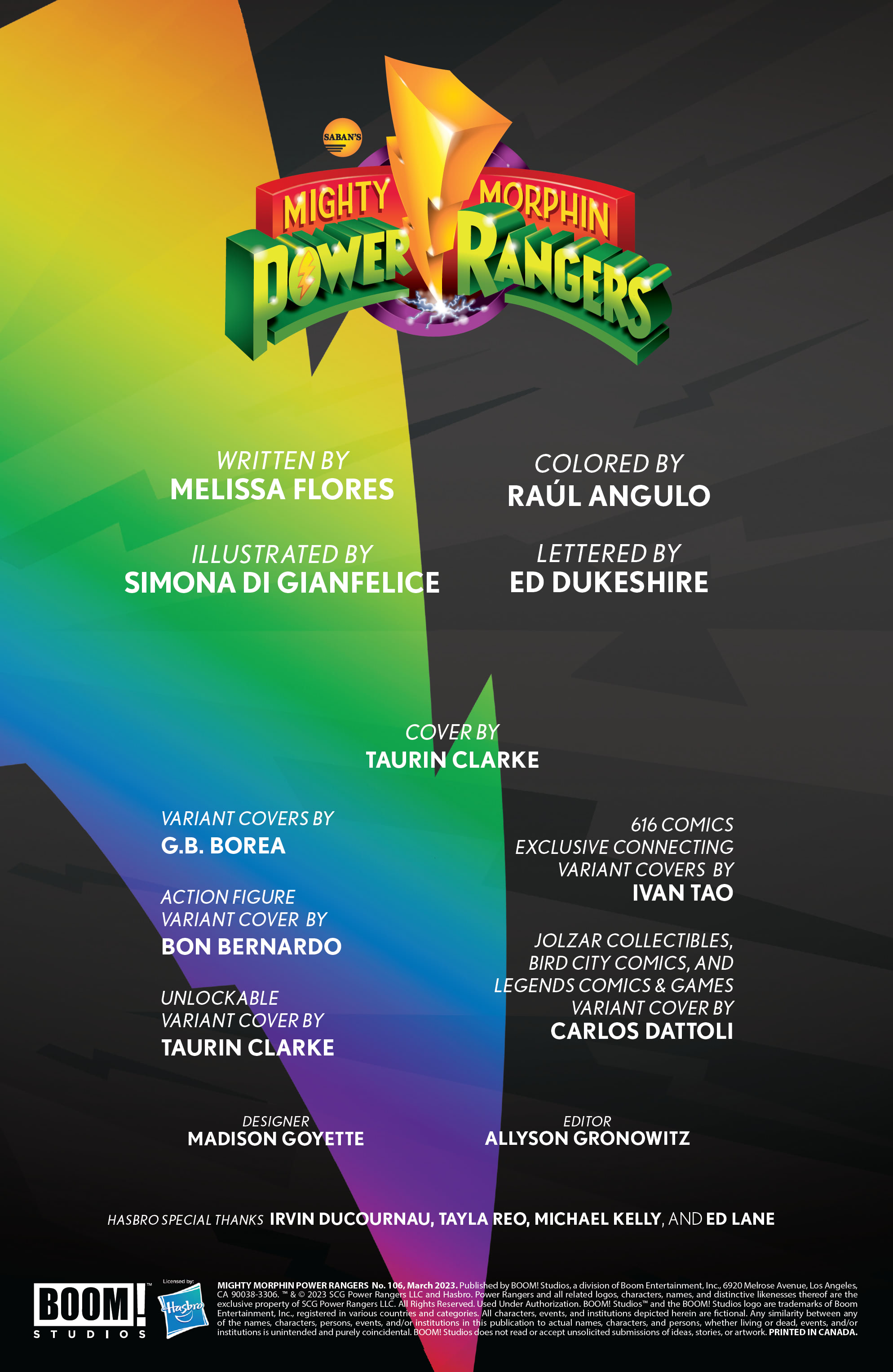 Mighty Morphin Power Rangers (2022-): Chapter 106 - Page 2