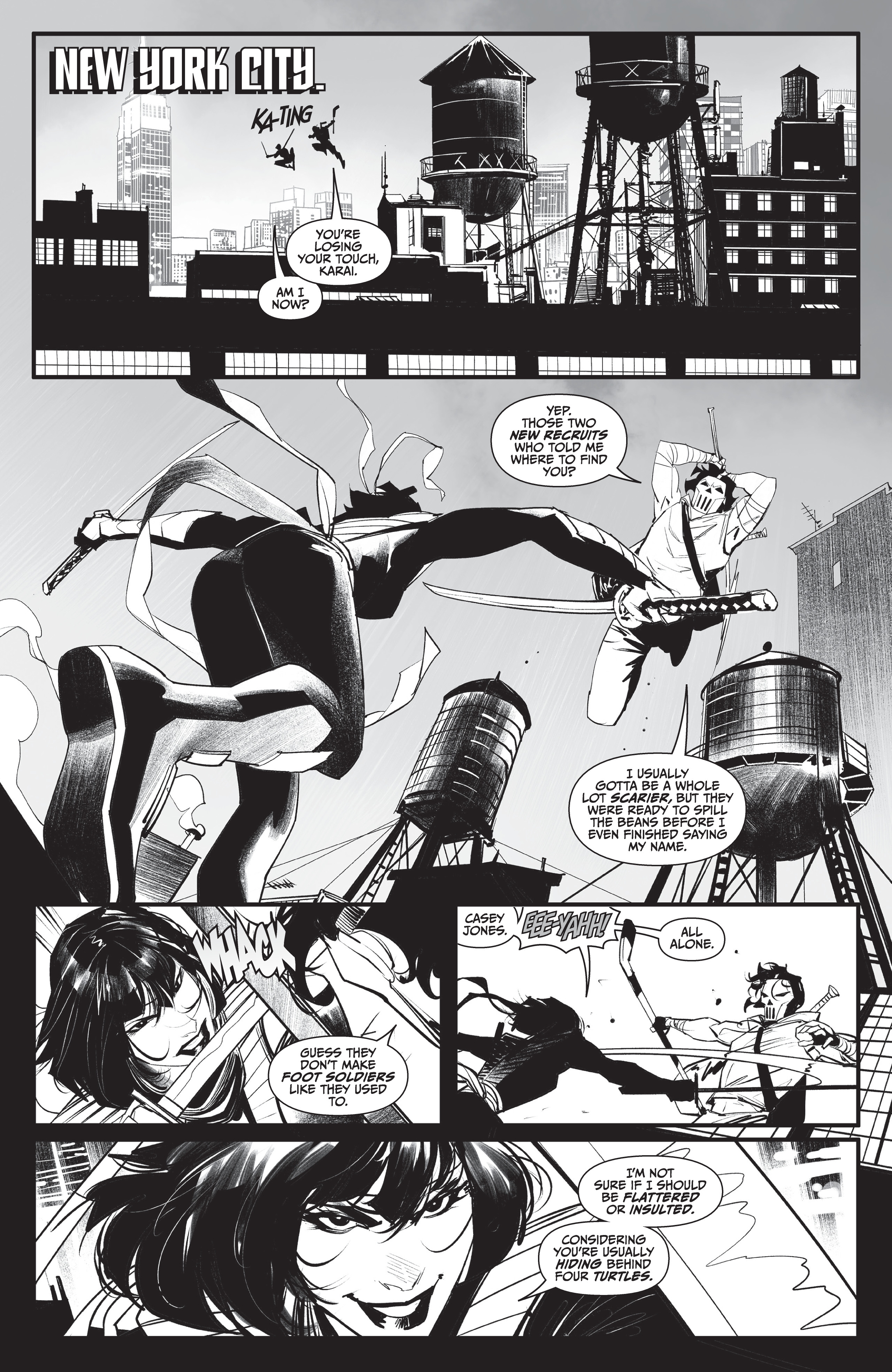 Mighty Morphin Power Rangers / Teenage Mutant Ninja Turtles II  (2022-) issue Black & White 1 - Page 3