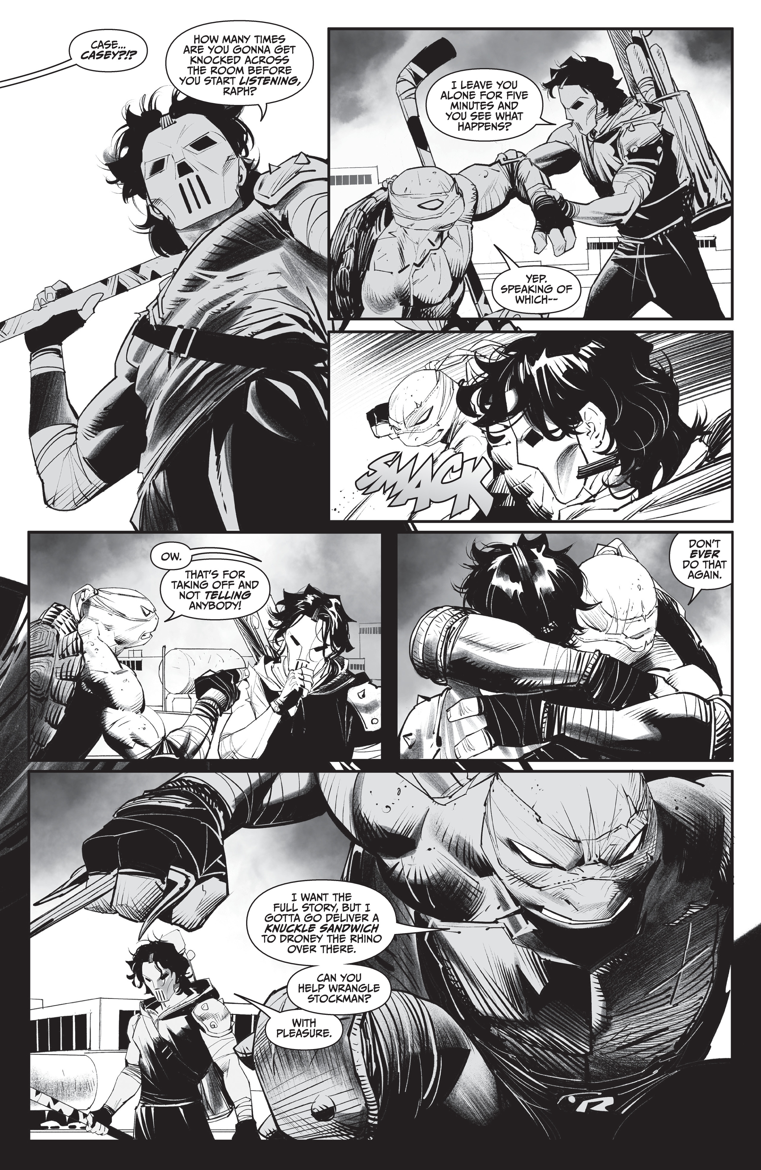 Mighty Morphin Power Rangers / Teenage Mutant Ninja Turtles II  (2022-) issue Black & White 1 - Page 19