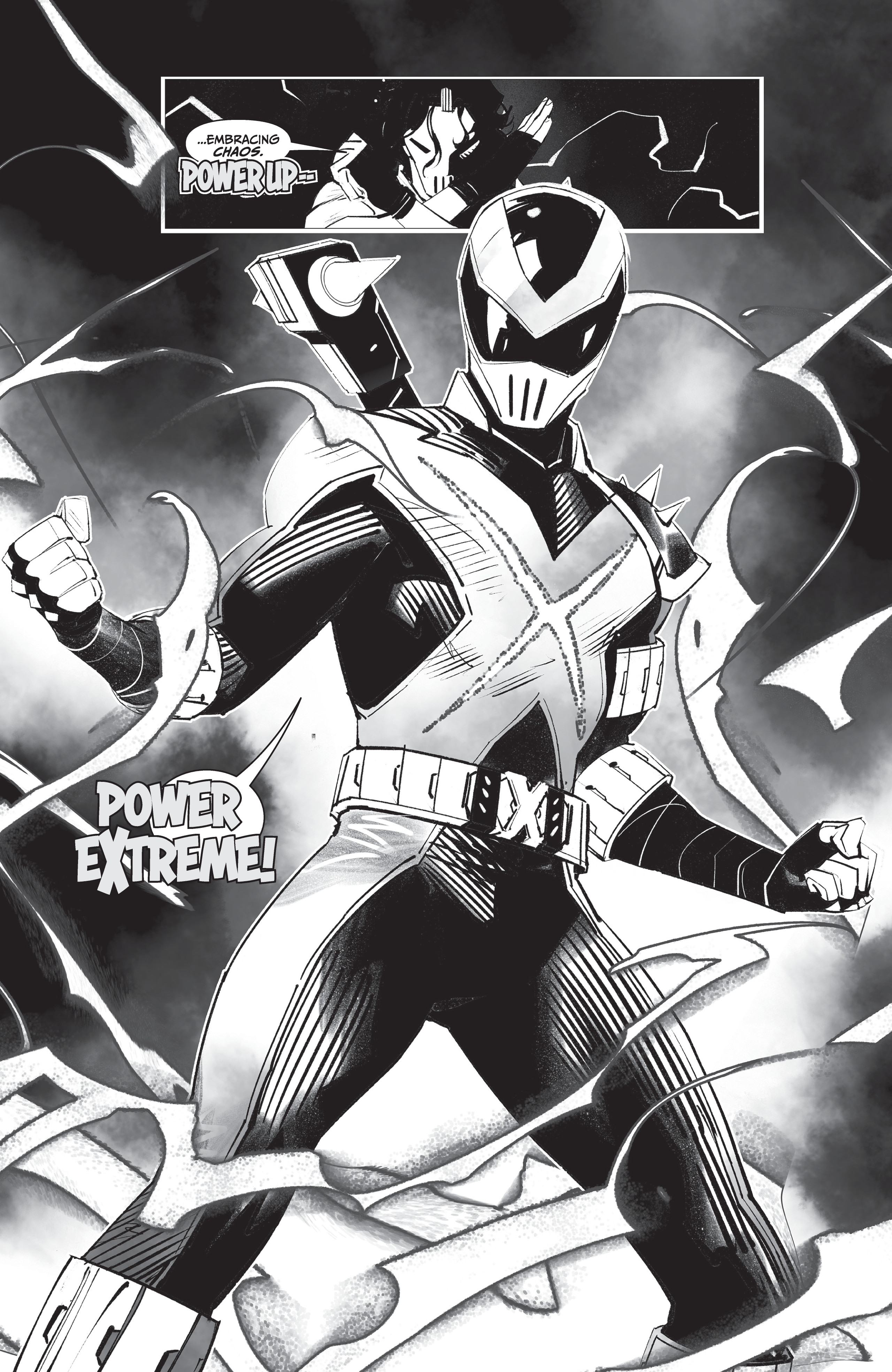 Mighty Morphin Power Rangers / Teenage Mutant Ninja Turtles II  (2022-) issue Black & White 1 - Page 21