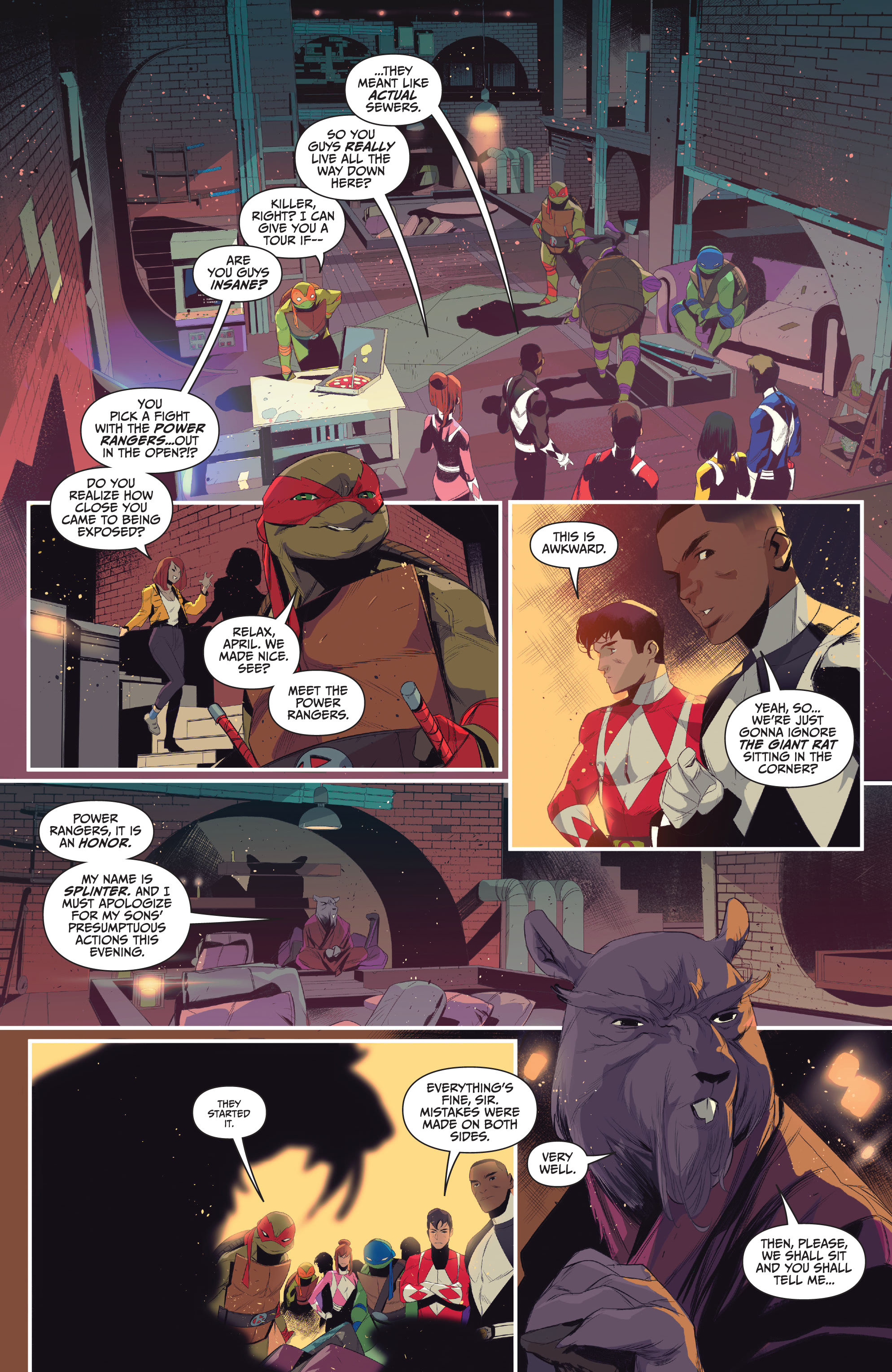 Mighty Morphin Power Rangers/Teenage Mutant Ninja Turtles (2019-) issue 2 - Page 8