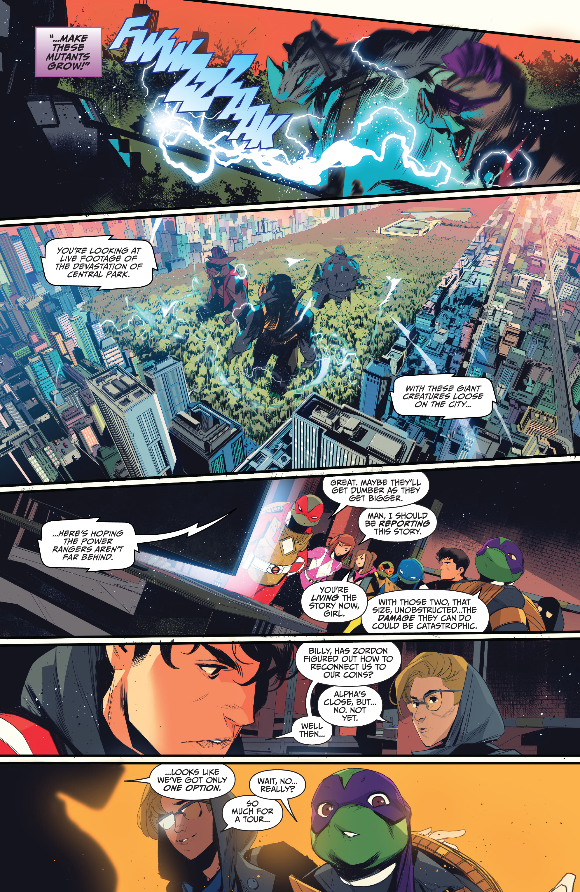 Mighty Morphin Power Rangers/Teenage Mutant Ninja Turtles (2019-) issue 4 - Page 21