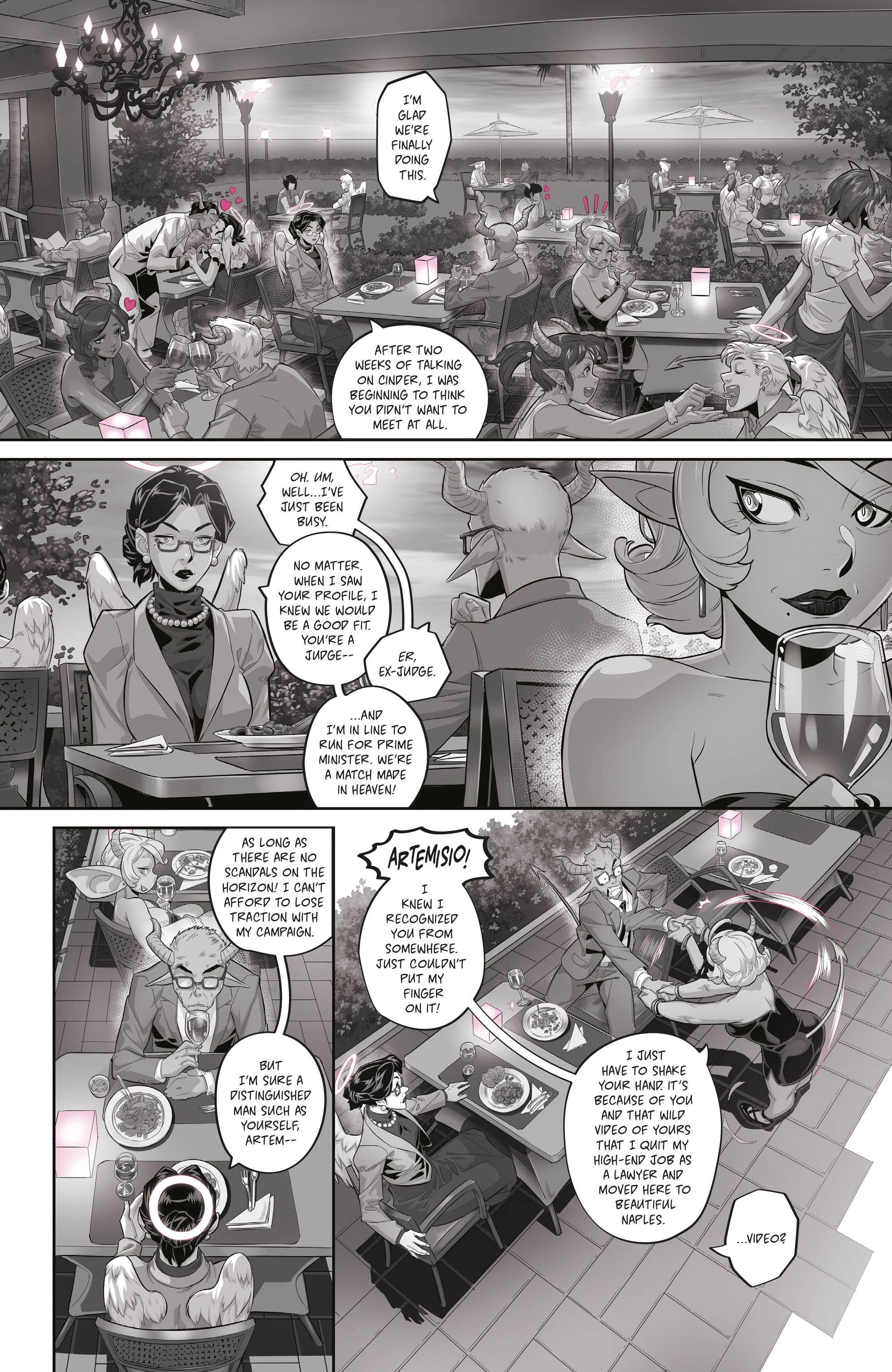 Mirka Andolfo's Sweet Paprika: Black, White, & Pink (2023-) issue 1 - Page 6