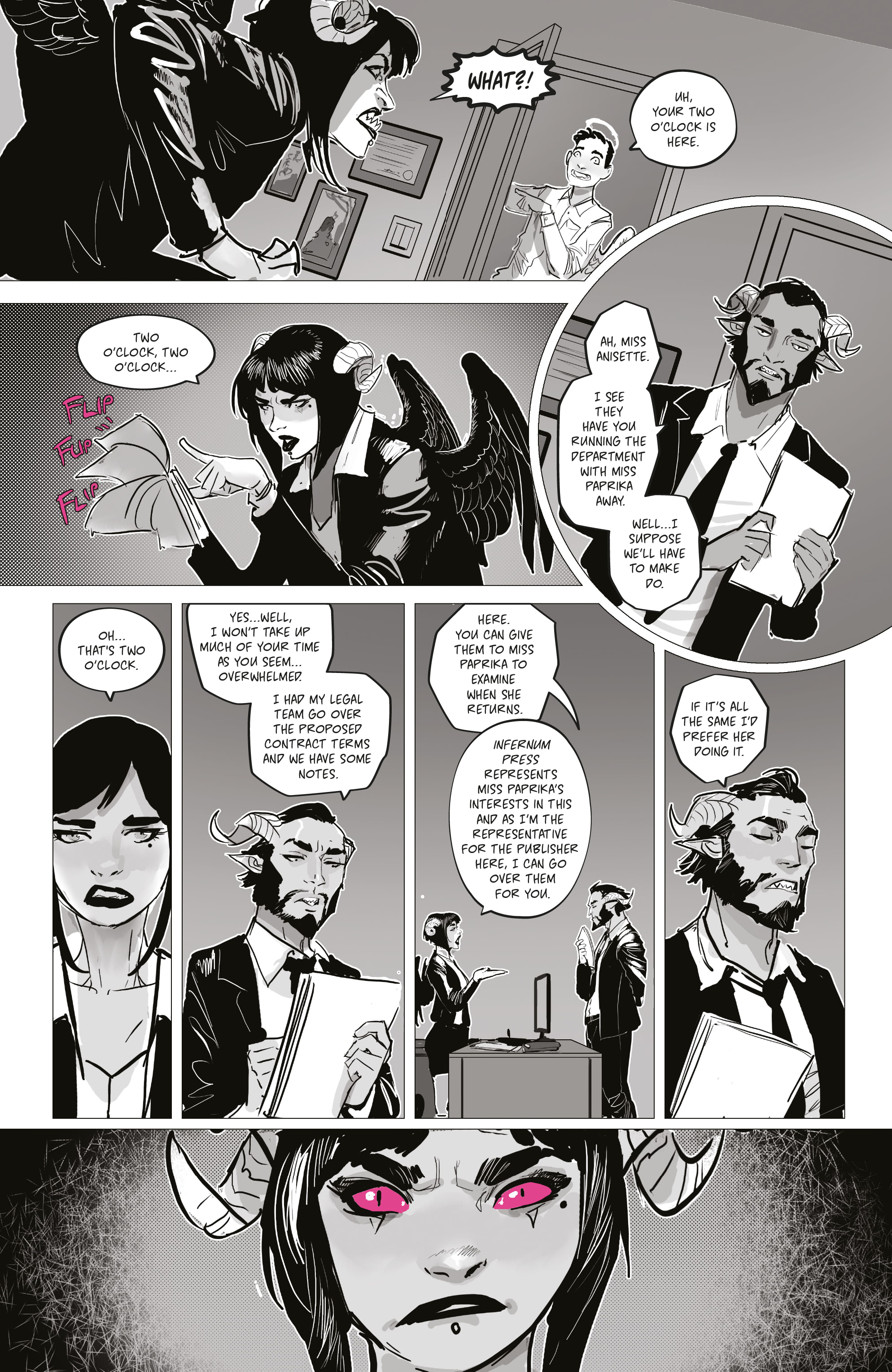 Mirka Andolfo's Sweet Paprika: Black, White, & Pink (2023-) issue 1 - Page 30