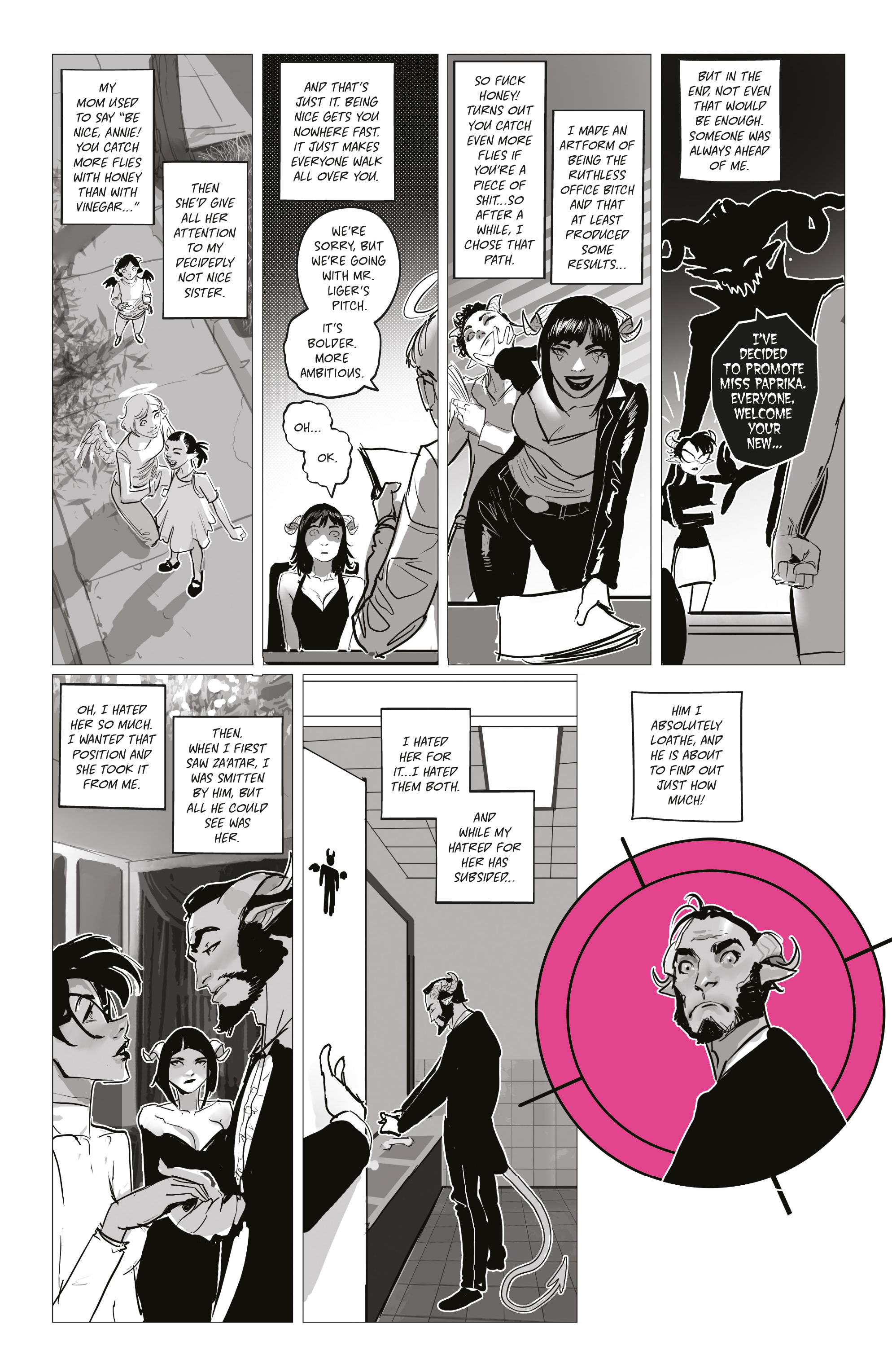 Mirka Andolfo's Sweet Paprika: Black, White, & Pink (2023-) issue 1 - Page 32