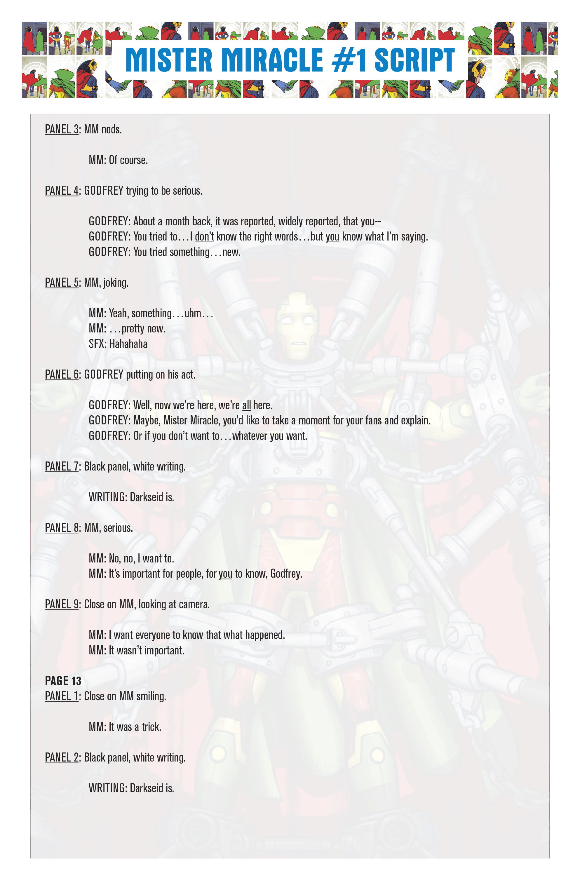 Mister Miracle Director's Cut (2018) issue 1 - Page 40