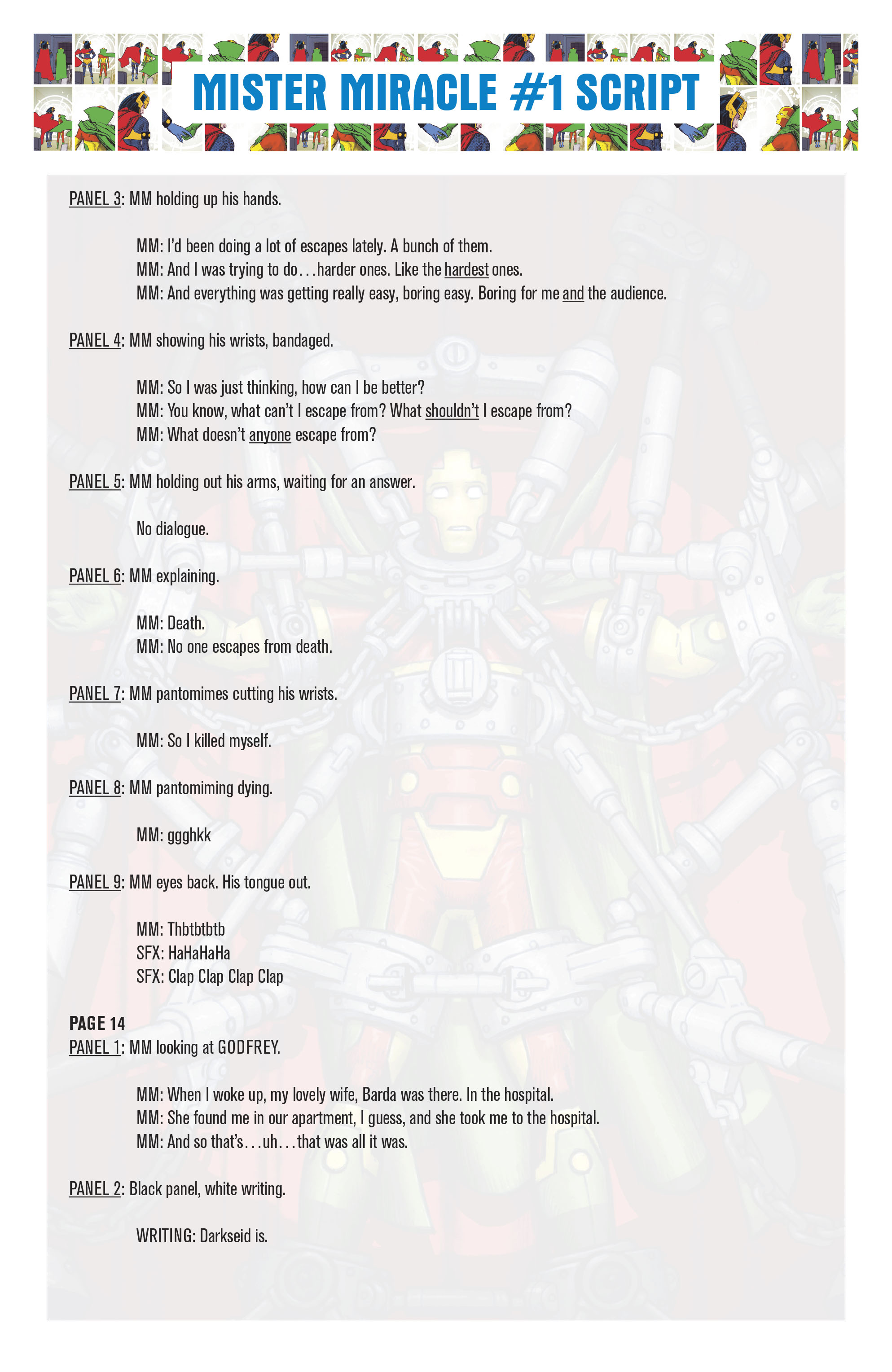 Mister Miracle Director's Cut (2018) issue 1 - Page 41