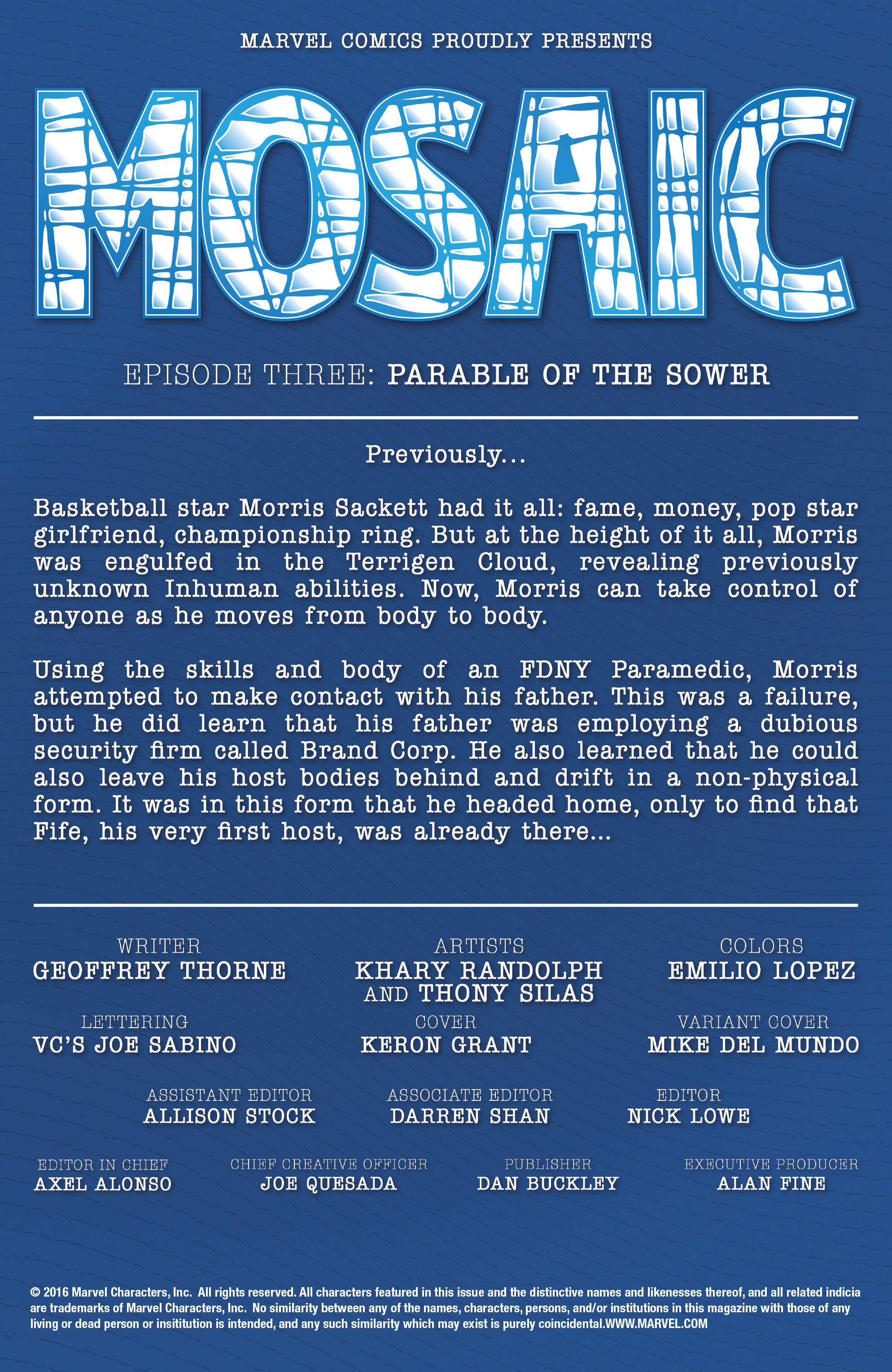 Mosaic (2016-) issue 3 - Page 2