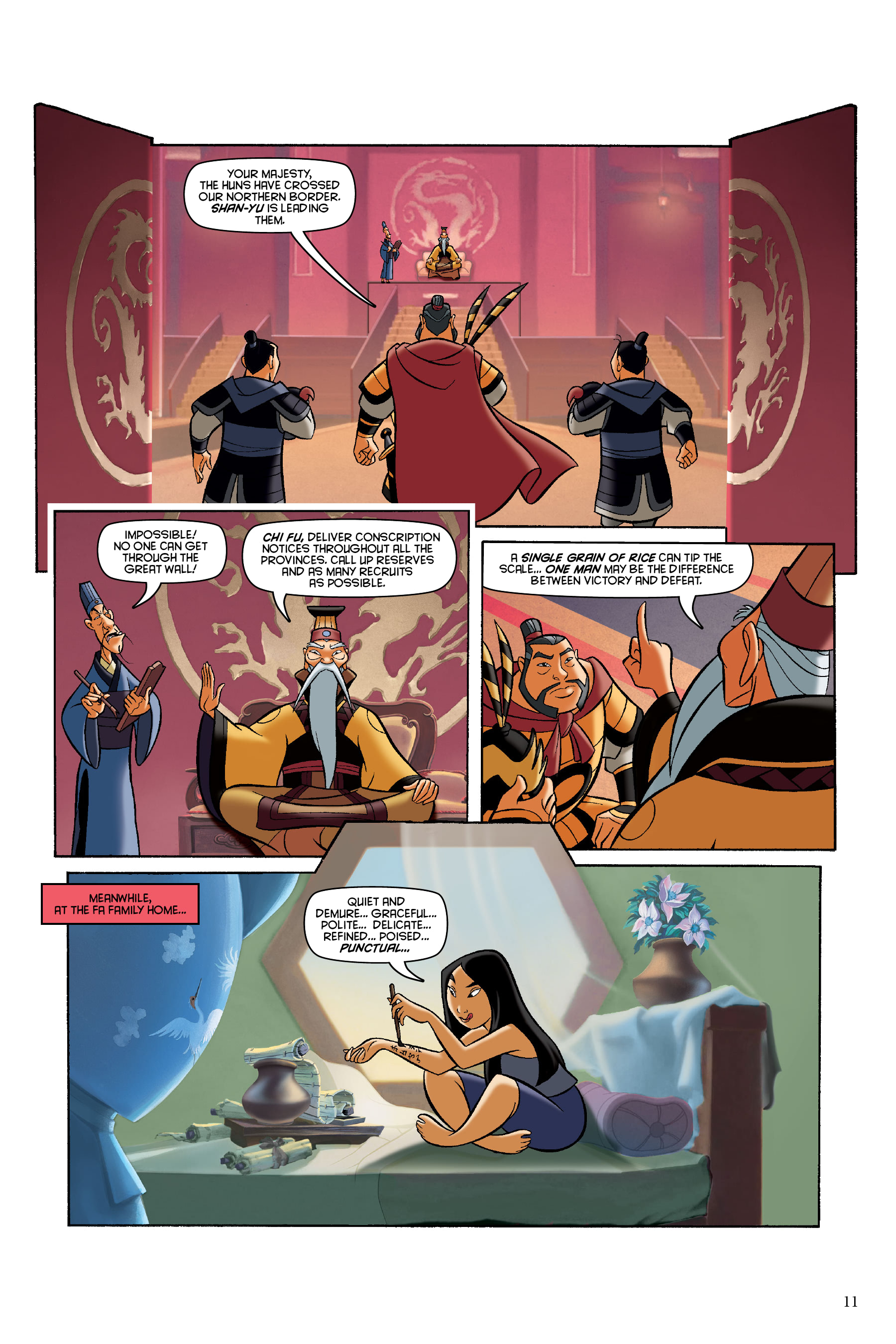 Mulan: The Story of the Movie in Comics (2020) issue 1 - Page 11