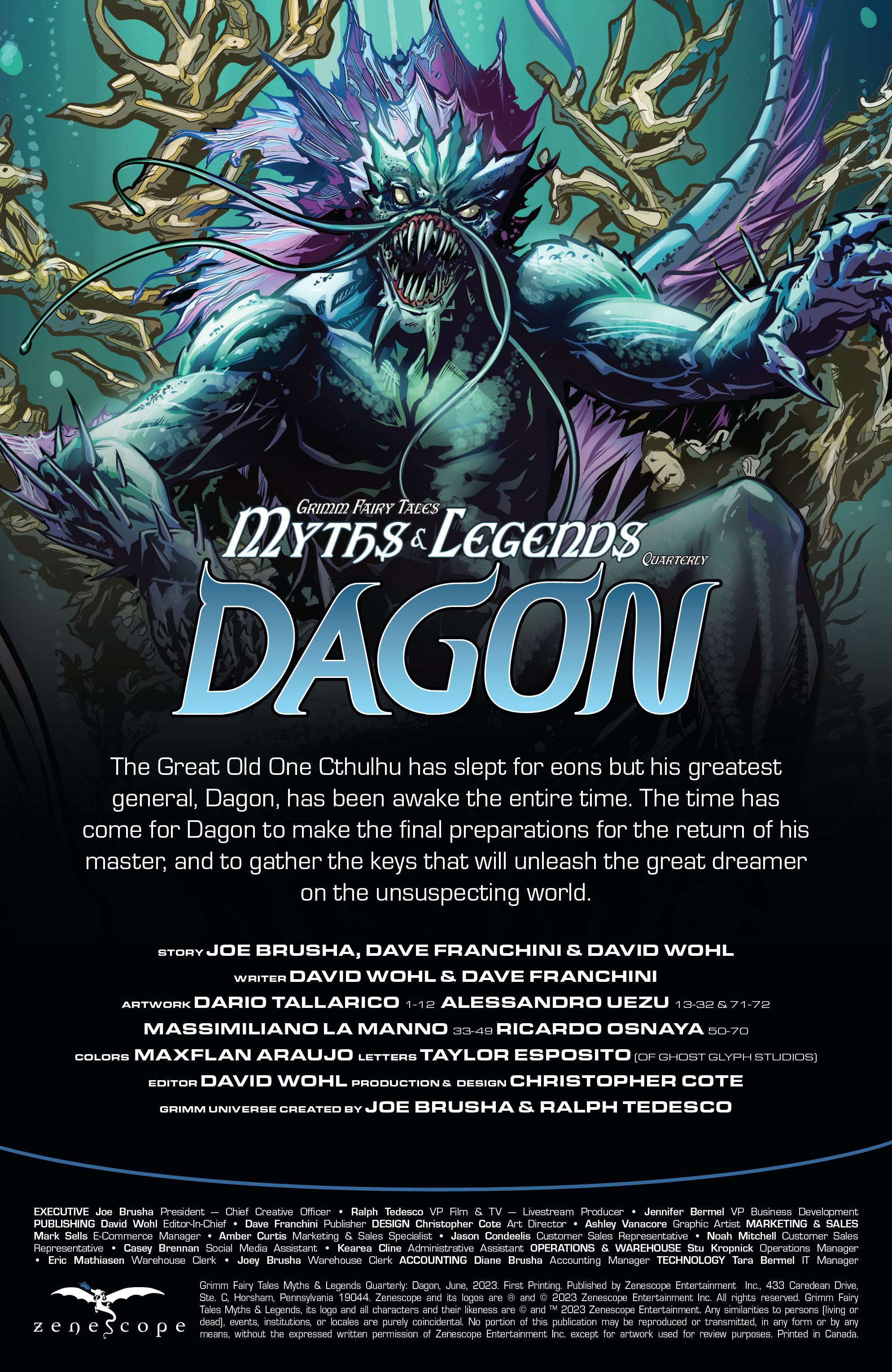 Myths and Legends Quarterly: Dagon (2023-): Chapter 1 - Page 2