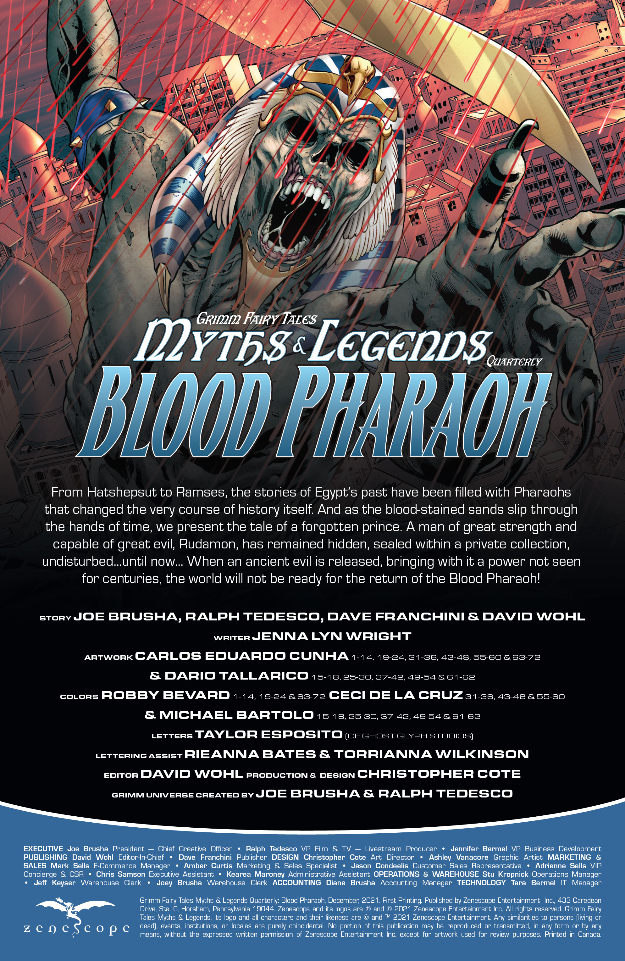 Myths & Legends Quarterly: Blood Pharaoh (2021): Chapter 1 - Page 2