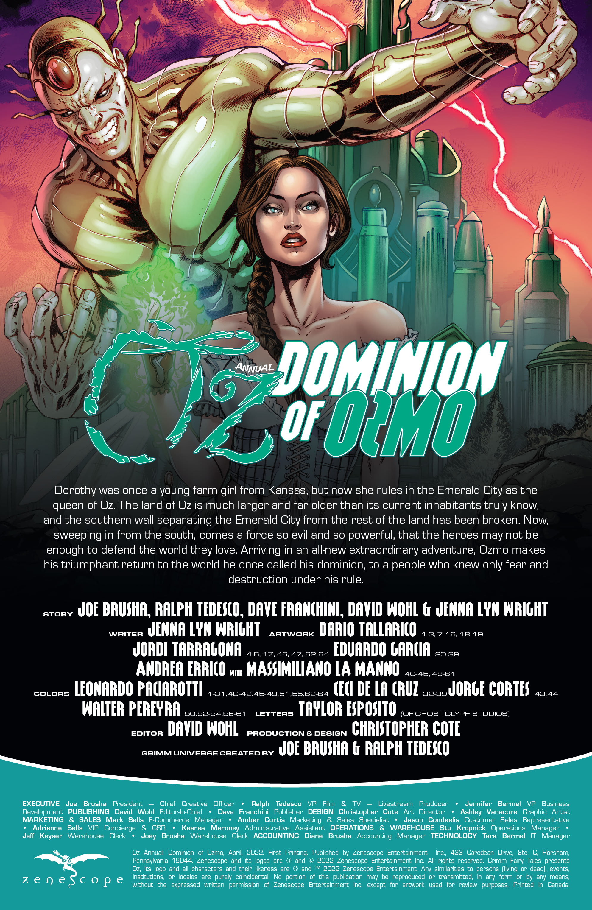 Oz Annual: Dominion of Ozmo (2022): Chapter 1 - Page 2