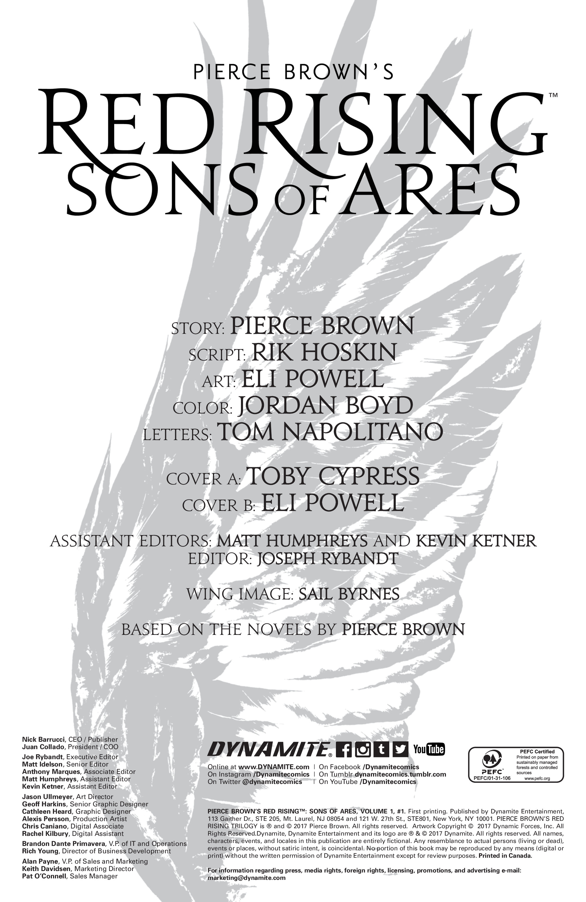 Pierce Brown's Red Rising: Son Of Ares issue 1 - Page 3