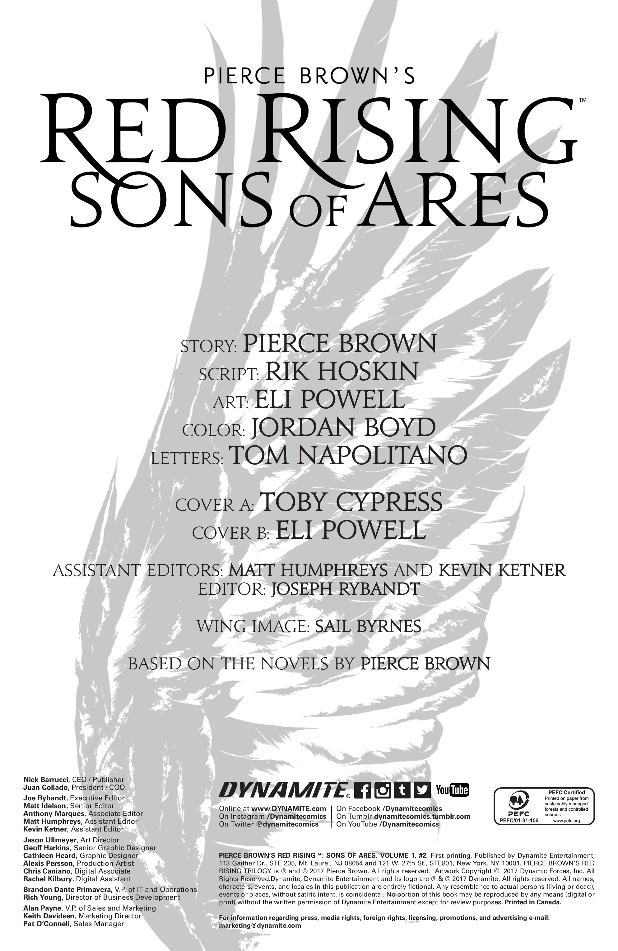 Pierce Brown's Red Rising: Son Of Ares issue 2 - Page 3