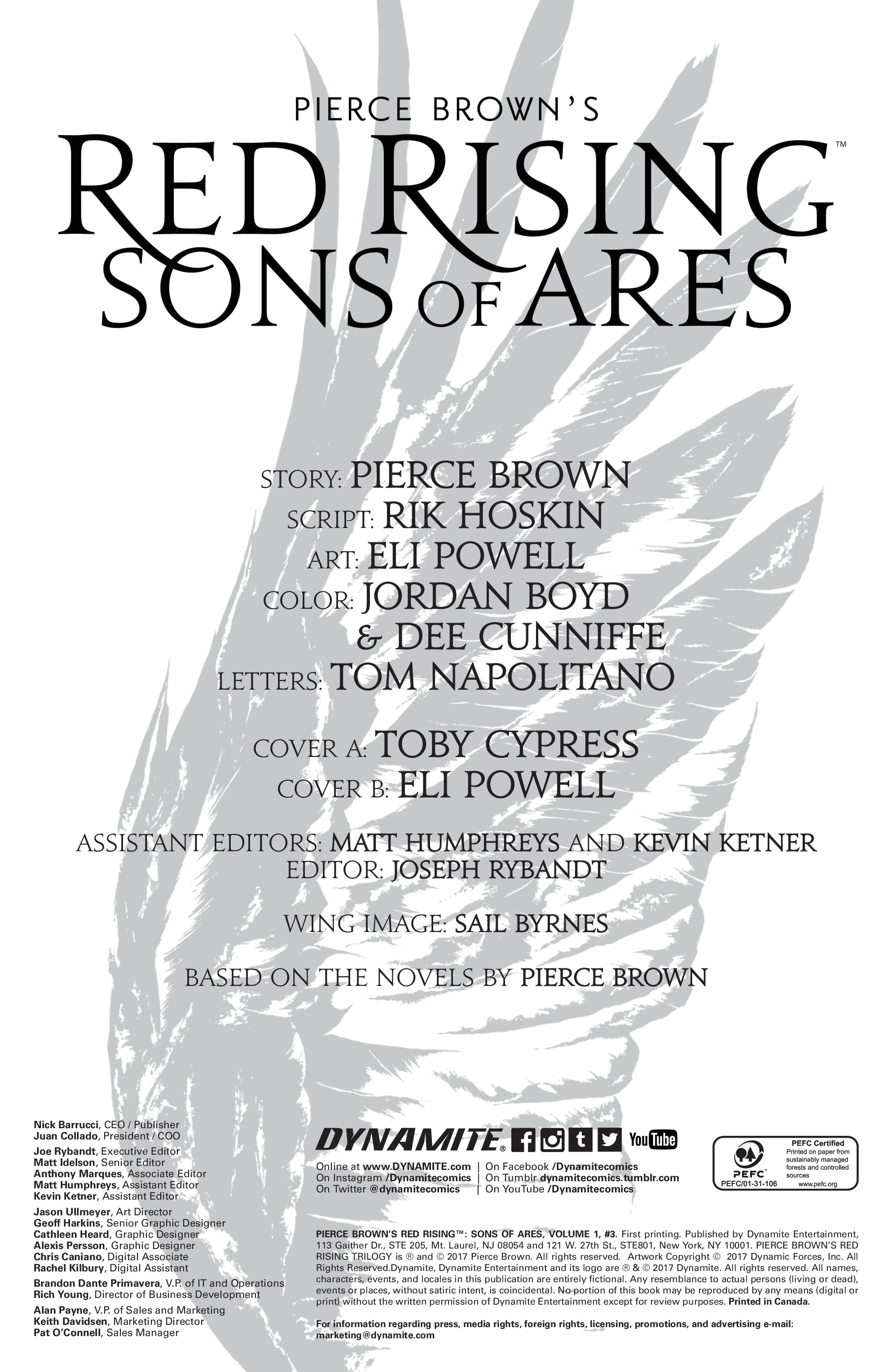 Pierce Brown's Red Rising: Son Of Ares issue 3 - Page 3