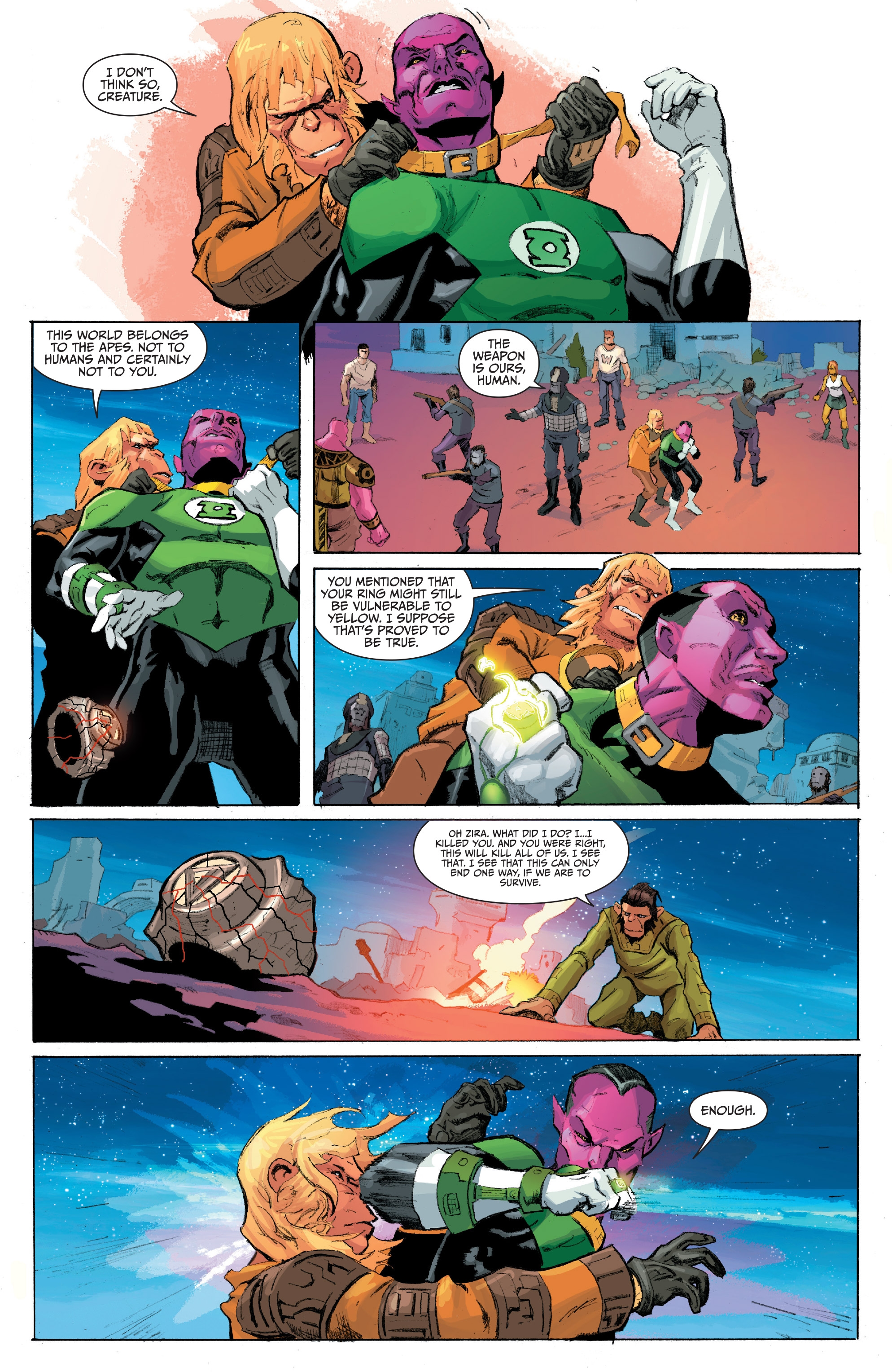 Planet of the Apes/Green Lantern (2017) issue 6 - Page 18