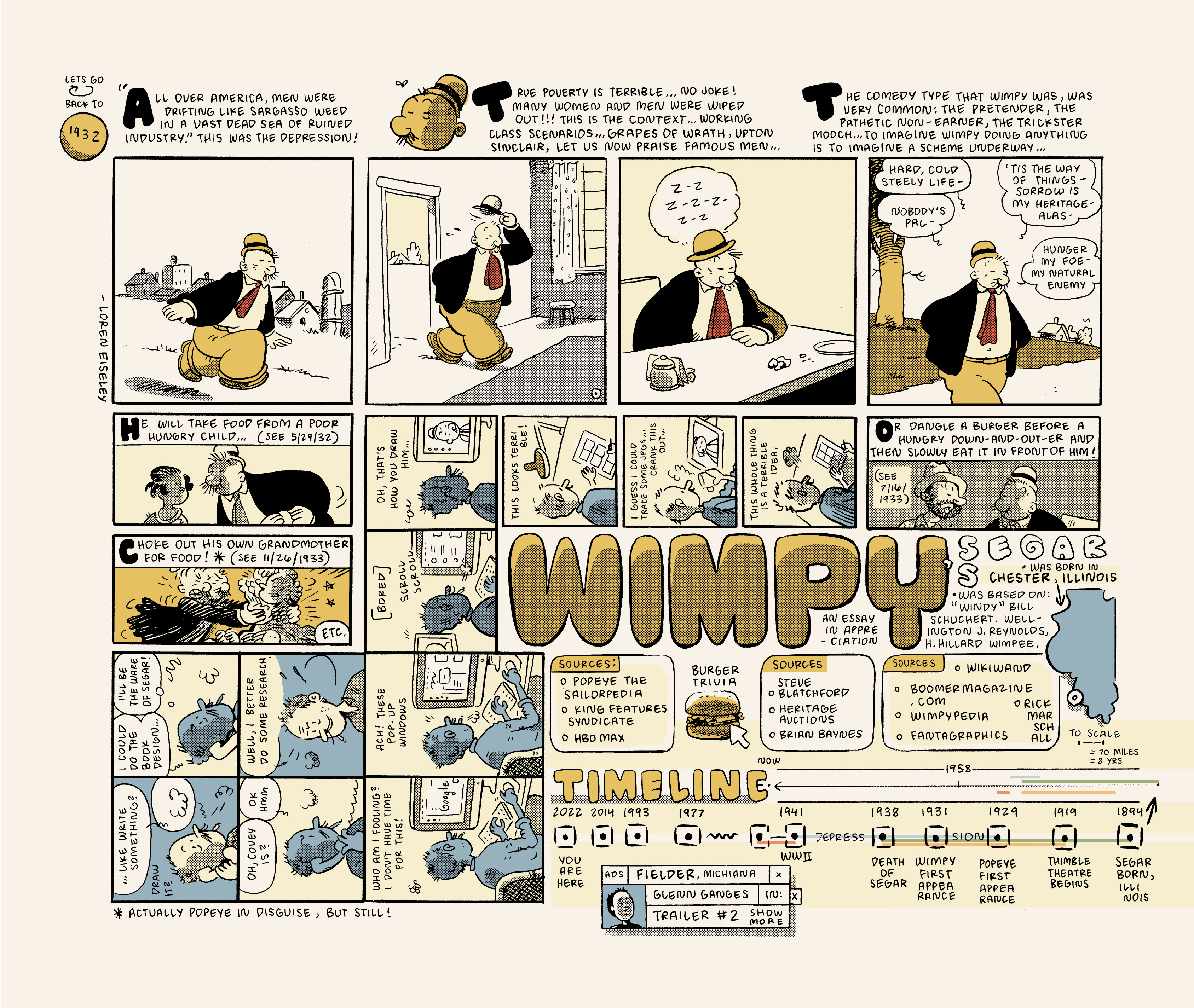 <{ $series->title }} issue Vol. 2: Wimpy and His Hamburgers - Page 4