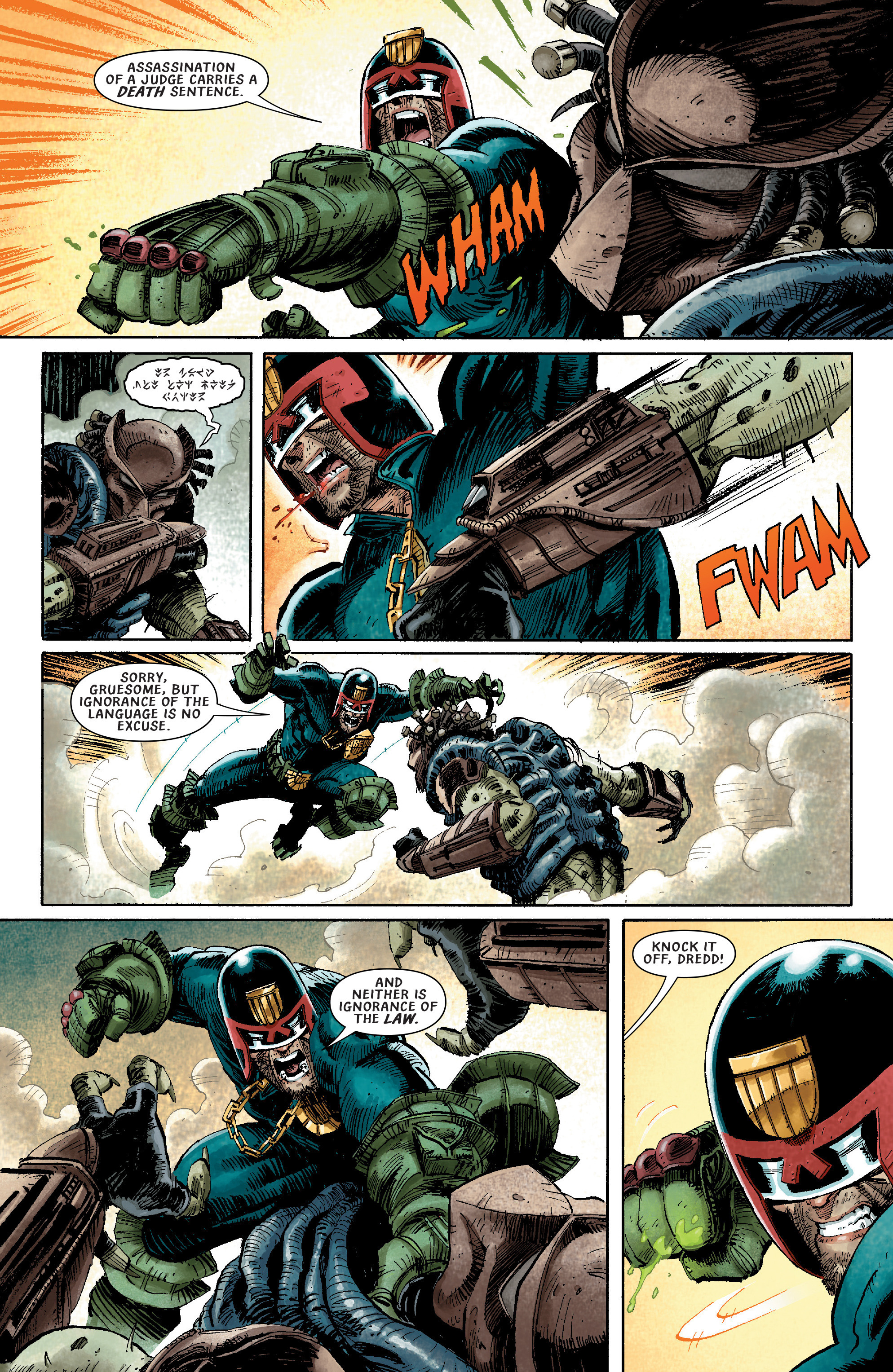 Predator vs. Judge Dredd vs. Aliens (2016) issue 3 - Page 14