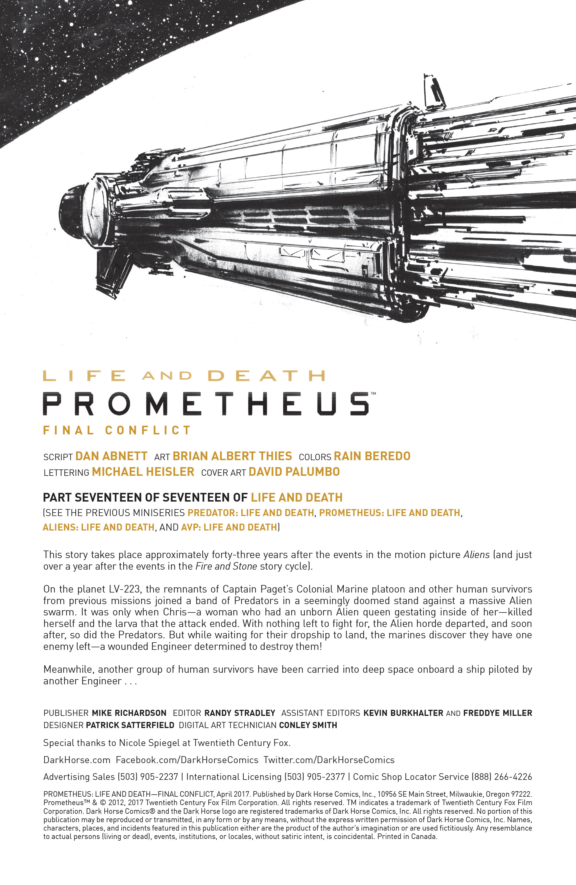 Prometheus: Life and Death (One-shot): Chapter 1 - Page 3