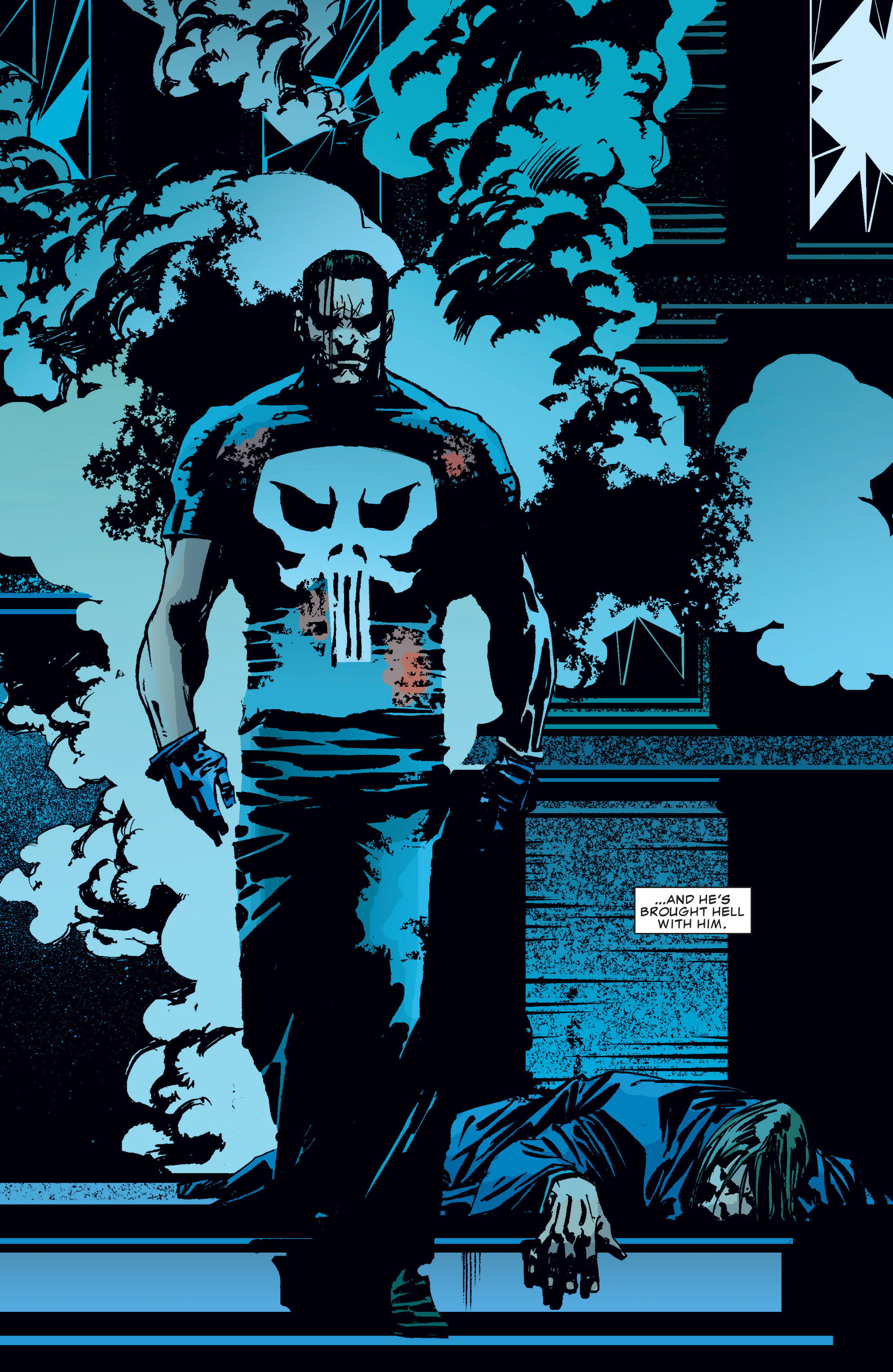Punisher MAX: The Complete Collection (2016-2017): Chapter 5 - Page 104.
