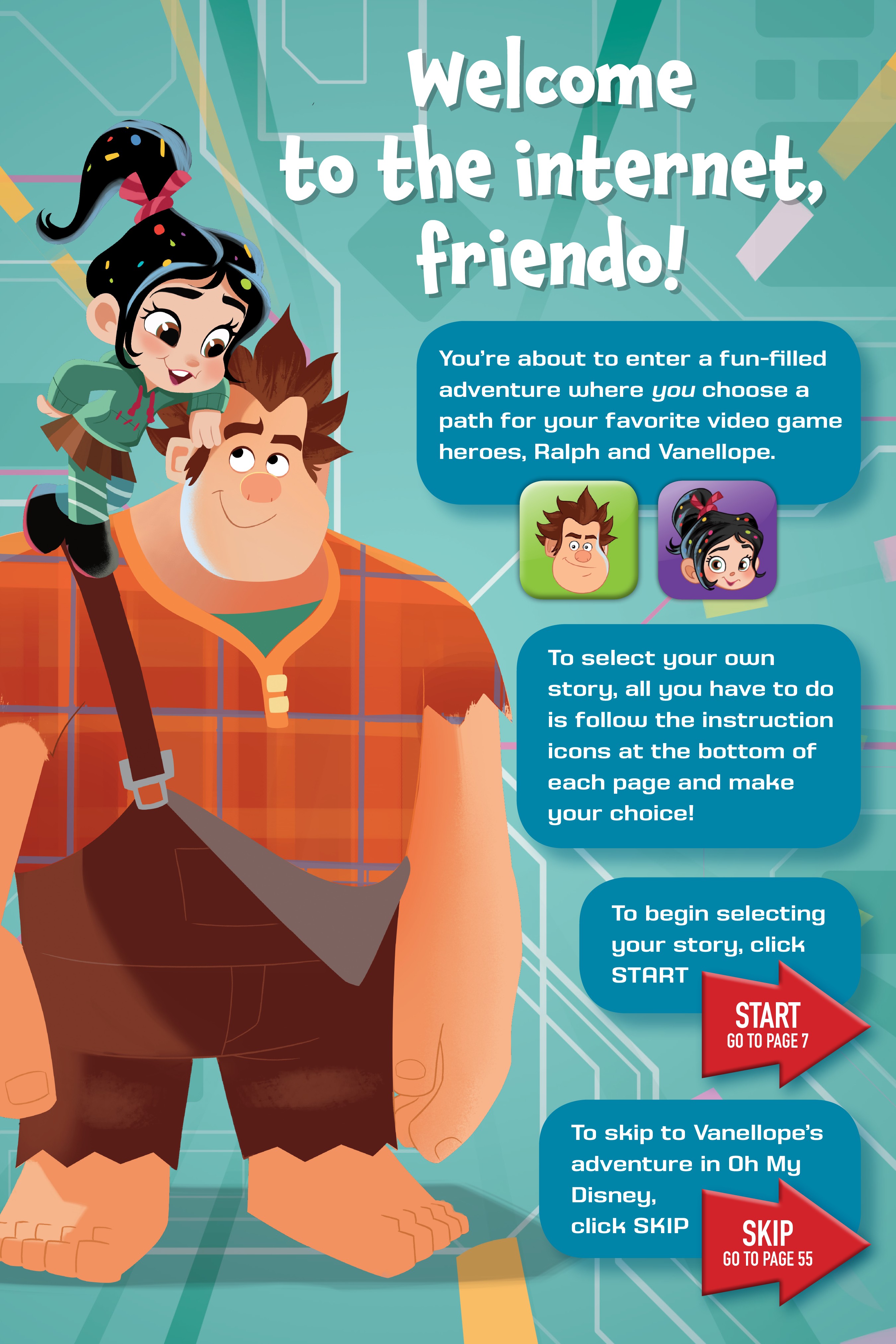 Ralph Breaks The Internet: Click Start--A Select-Your-Story Adventure (2018) issue 1 - Page 6