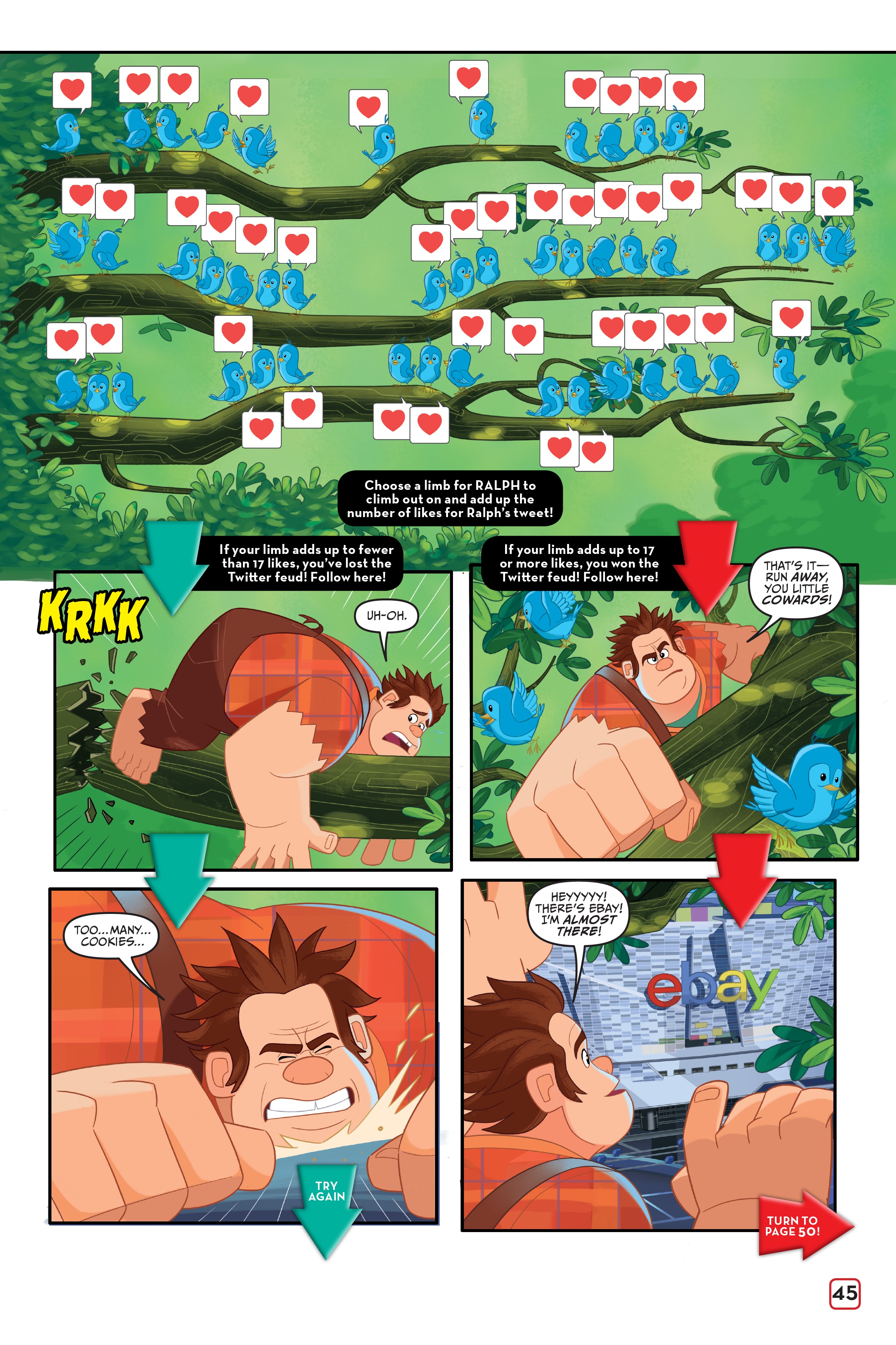 Ralph Breaks The Internet: Click Start--A Select-Your-Story Adventure (2018) issue 1 - Page 42